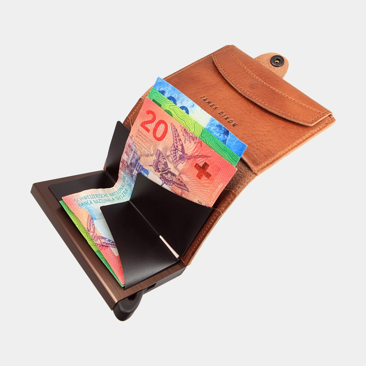 Havana Brown - Classic - Monedero - Botón - Cartera