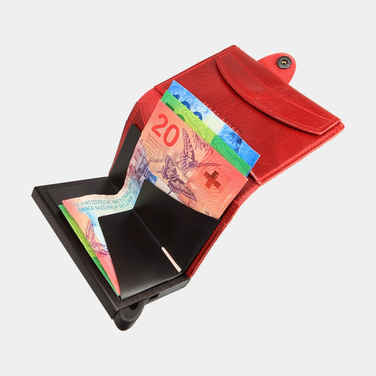 Red - Classic - Coin Pocket - Snap - Wallet