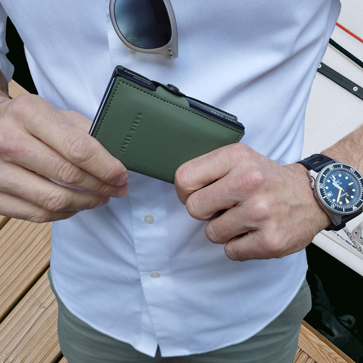 Green - Nautica - Coin Pocket - Snap - Wallet
