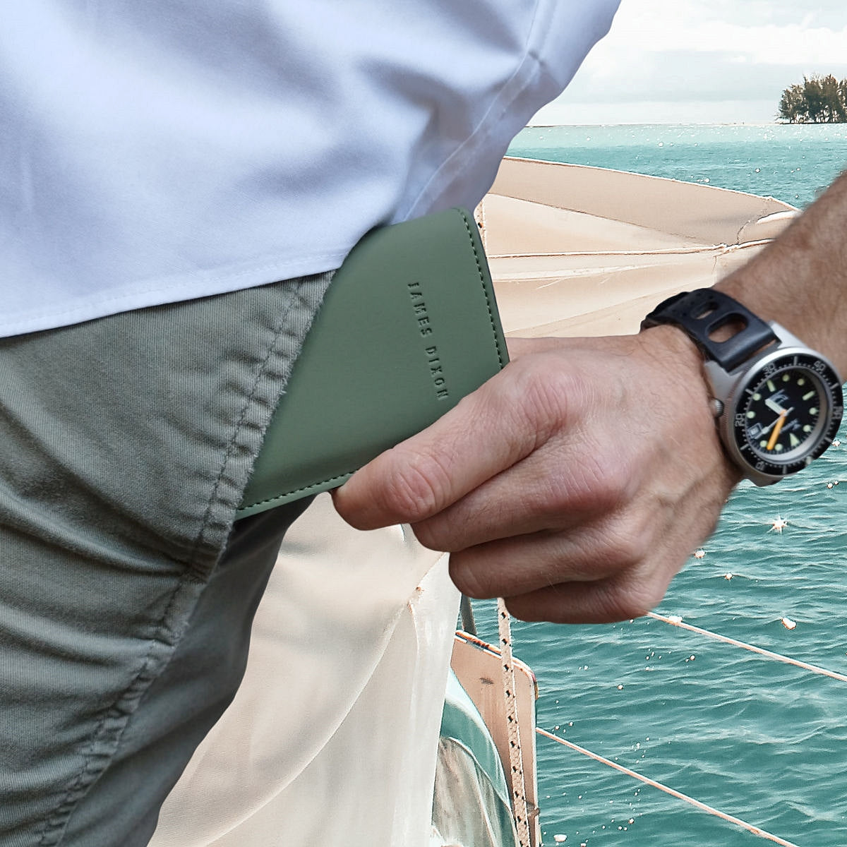 Green - Nautica - Coin Pocket - Snap - Wallet