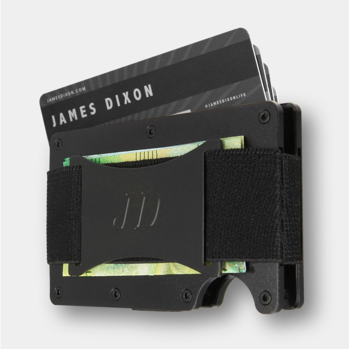 Black - Aluminium - Banda Billetes - Tarjetero