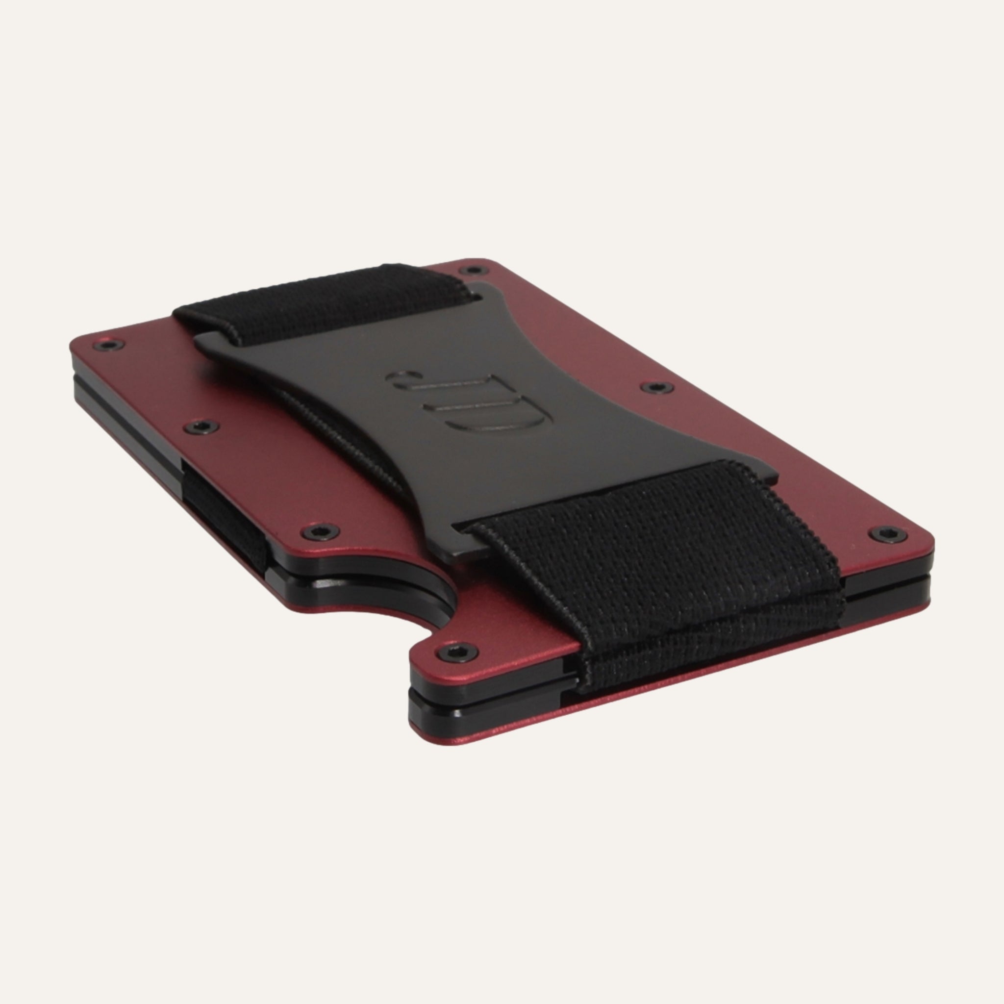 Burgundy - Aluminium - Kontanthållare - Korthållare