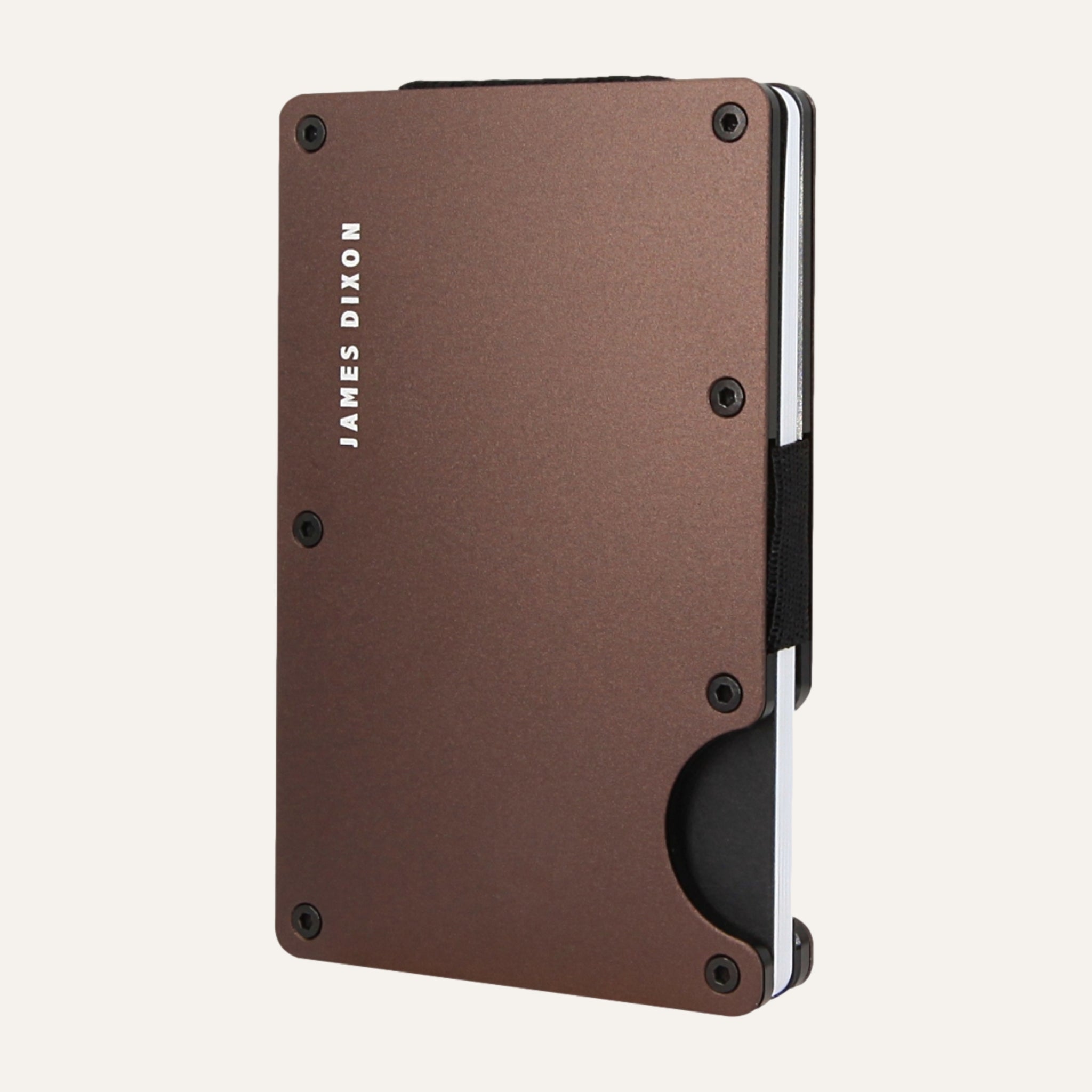 Espresso Brown - Aluminium - Kontanthållare - Korthållare