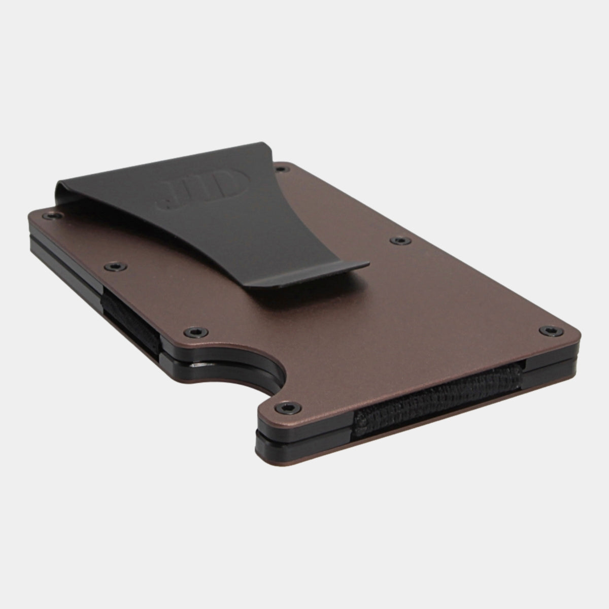 Espresso Brown - Aluminium - Sujeta Billetes - Tarjetero