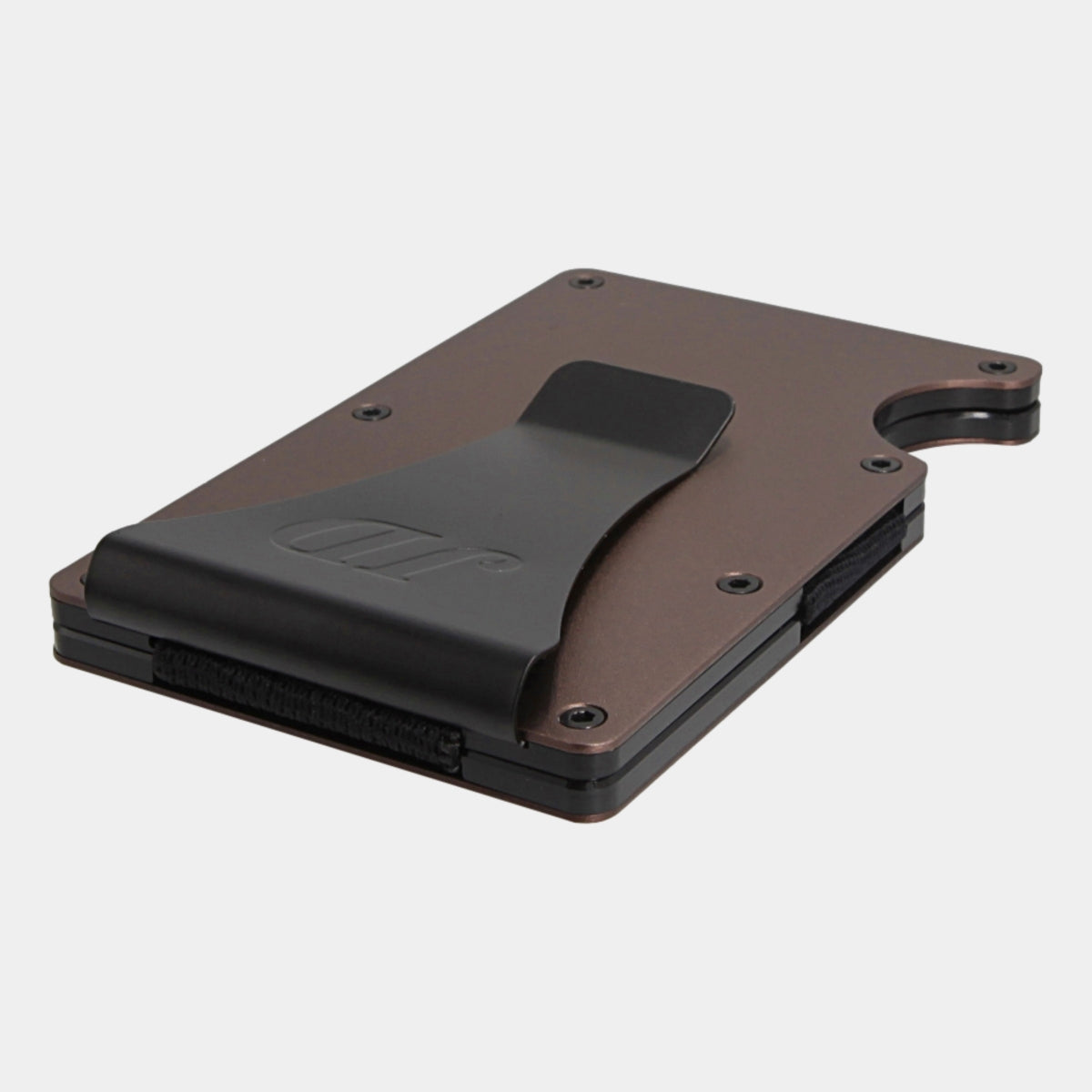 Espresso Brown - Aluminium - Sujeta Billetes - Tarjetero