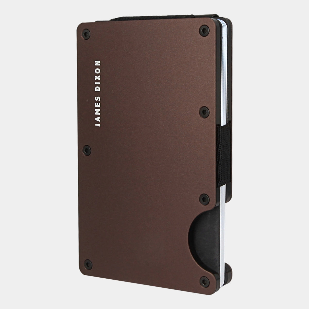 Espresso Brown - Aluminium - Sujeta Billetes - Tarjetero