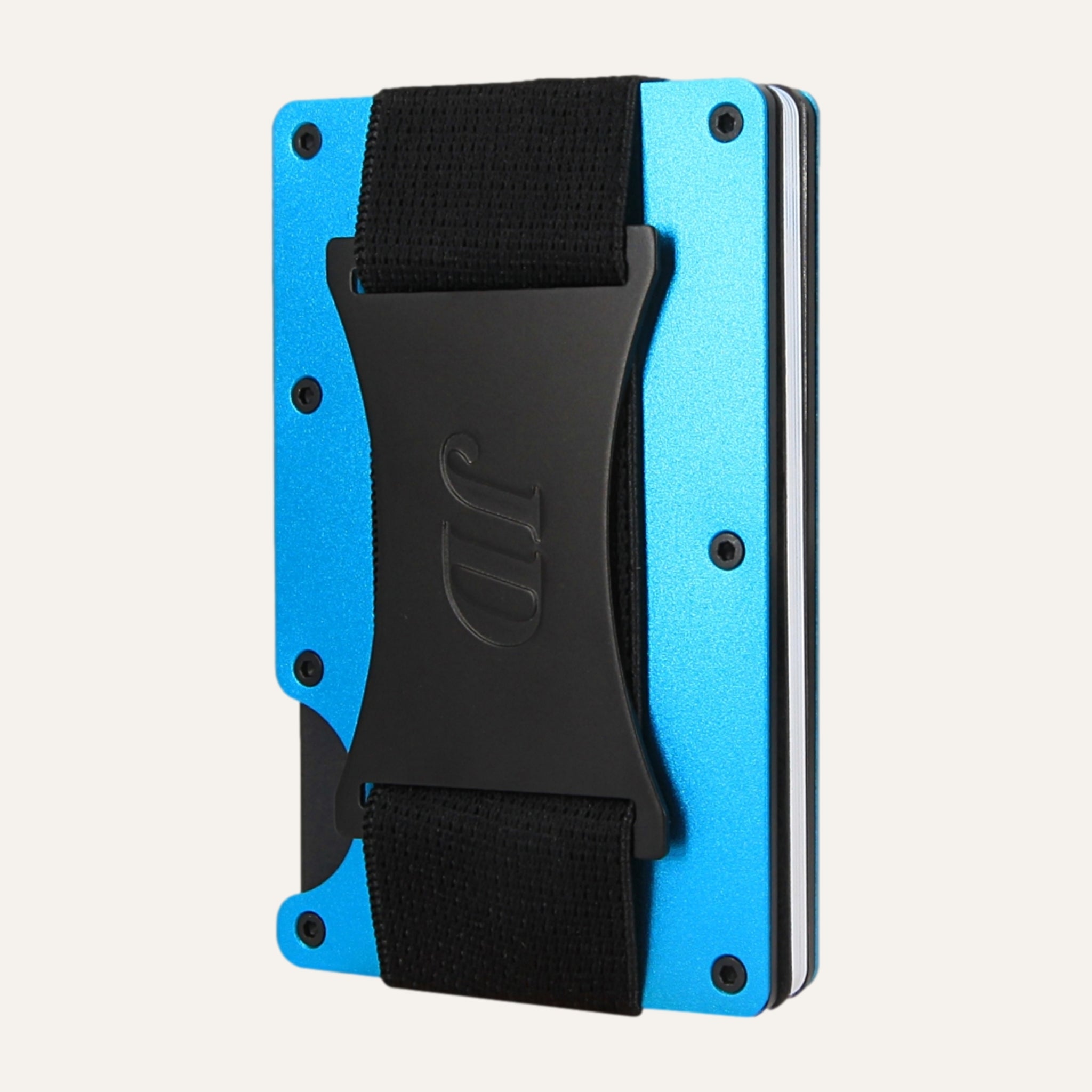Neon Blue - Aluminium - Kontanthållare - Korthållare