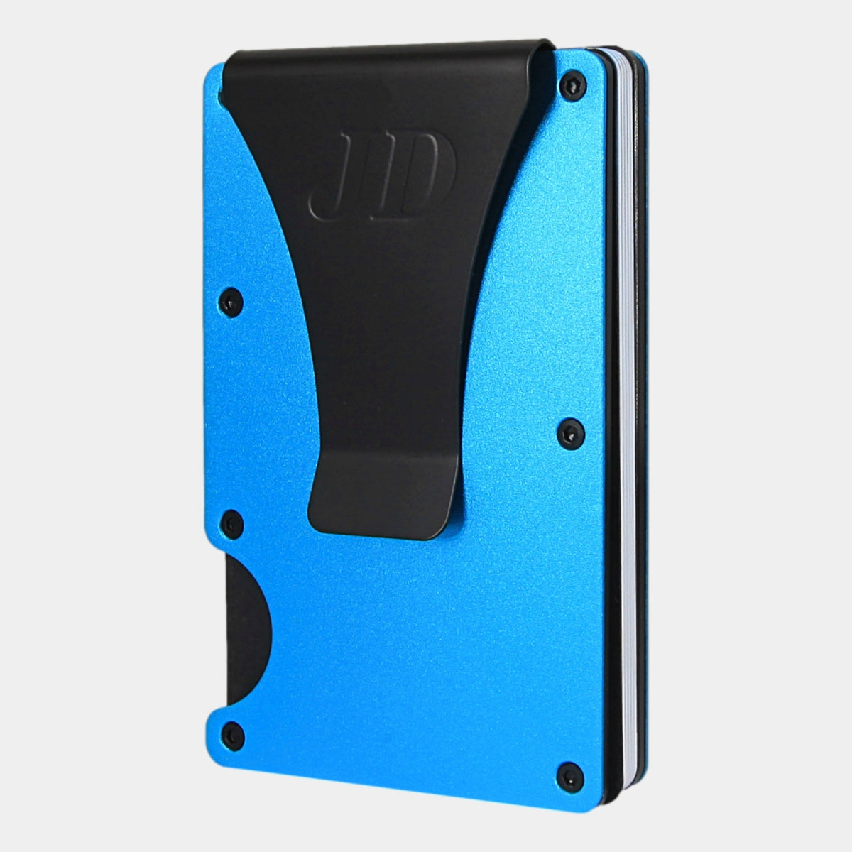 Neon Blue - Aluminium - Sujeta Billetes - Tarjetero