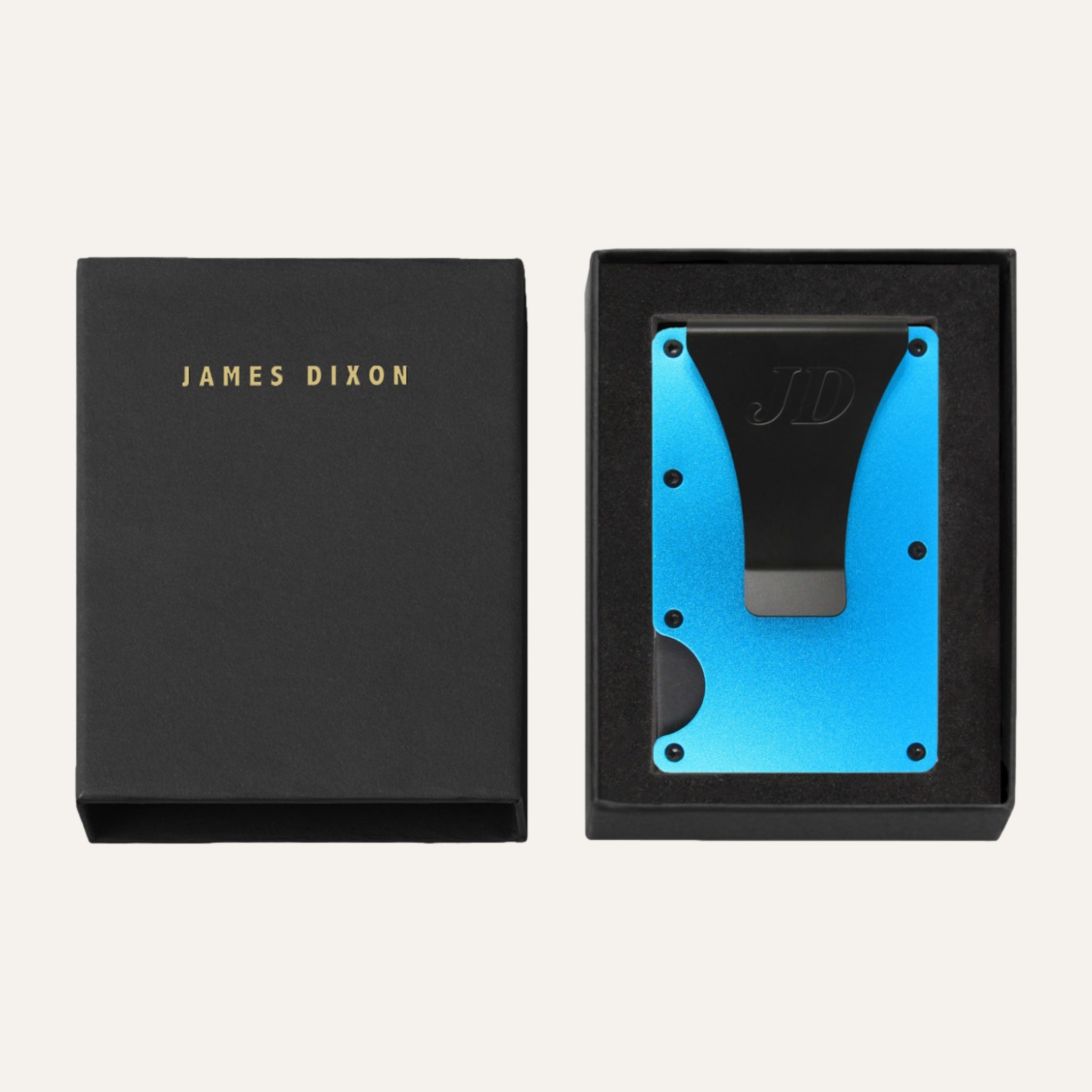 Neon Blue - Aluminium - Money Clip - Wallet