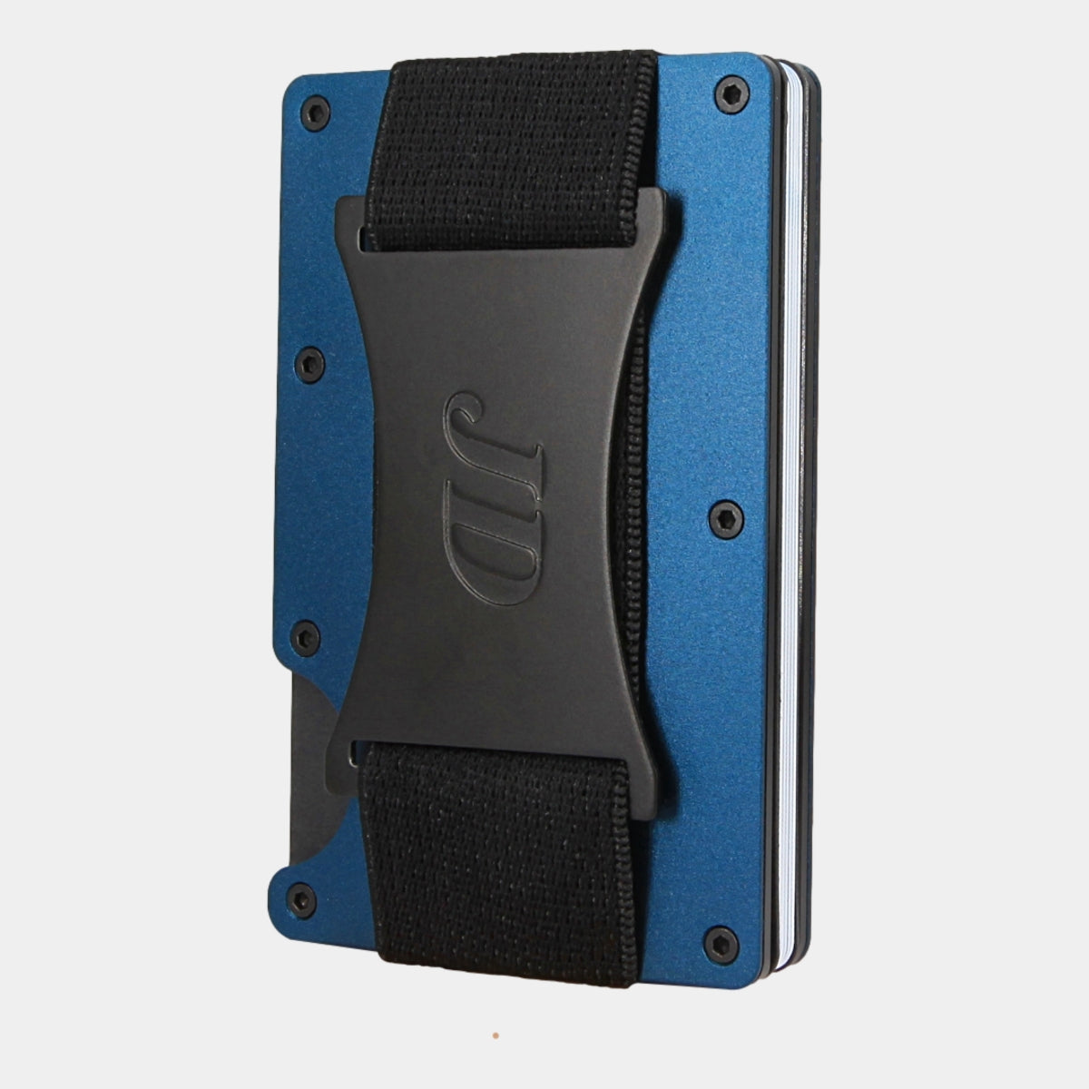 Petrol Blue - Aluminium - Cash Strap - Wallet