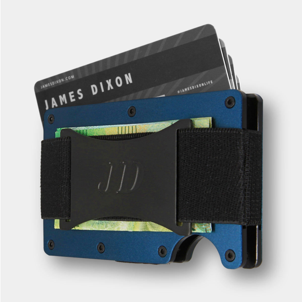 Petrol Blue - Aluminium - Cash Strap - Wallet