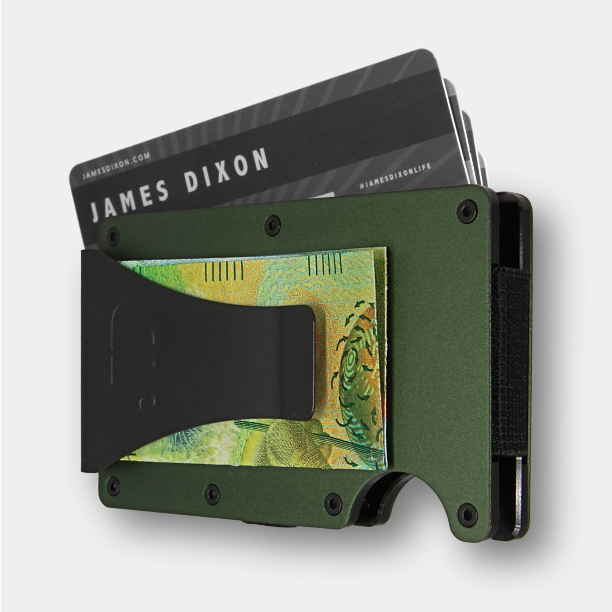 Pine Green - Aluminium - Sujeta Billetes - Tarjetero