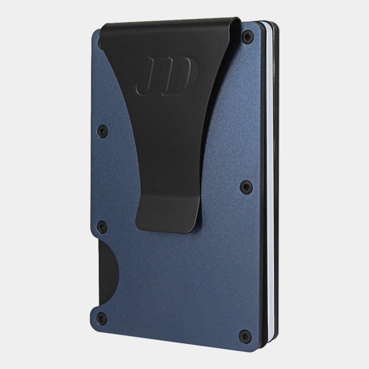 Steel Blue - Aluminium - Sujeta Billetes - Tarjetero
