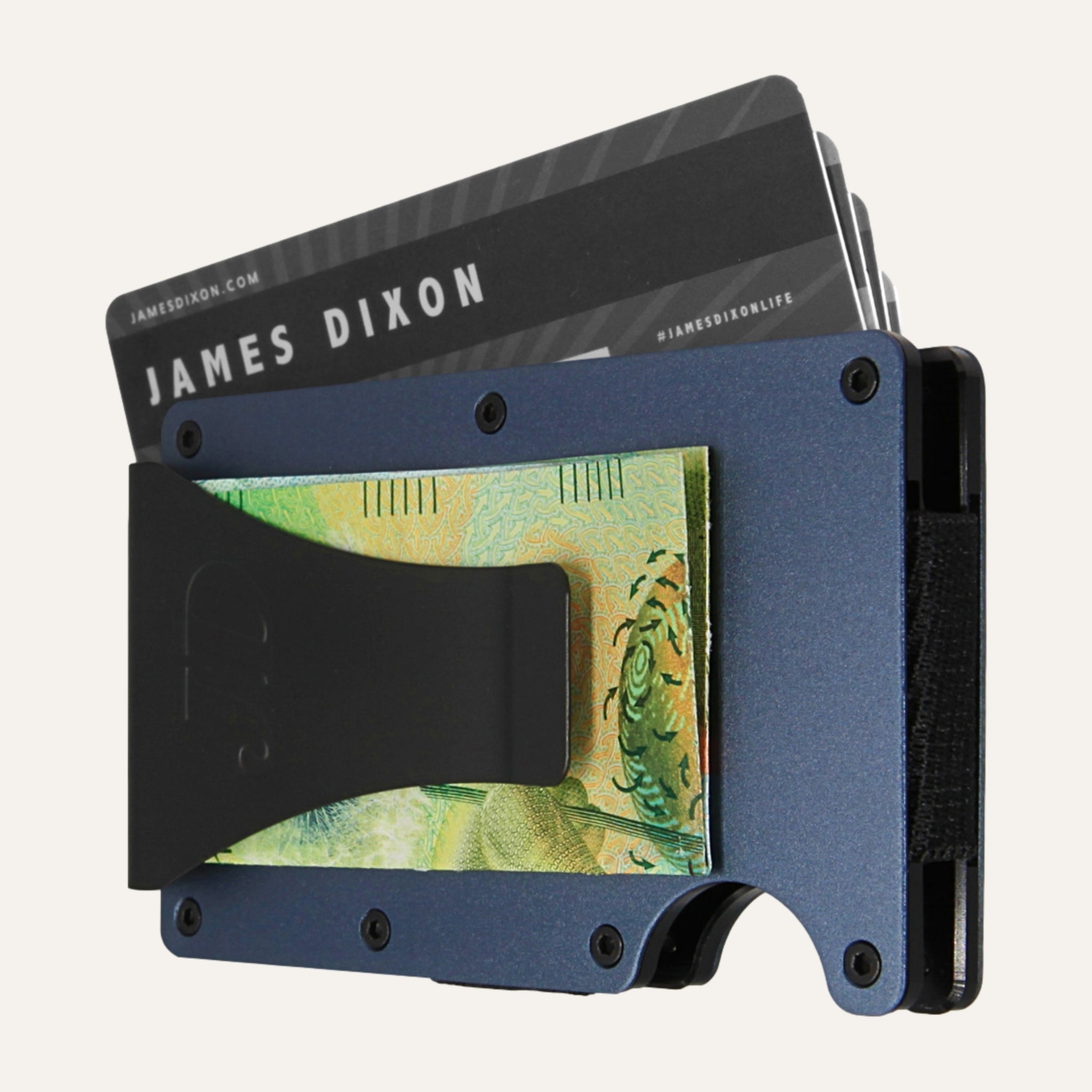Steel Blue - Aluminium - Money Clip - Wallet