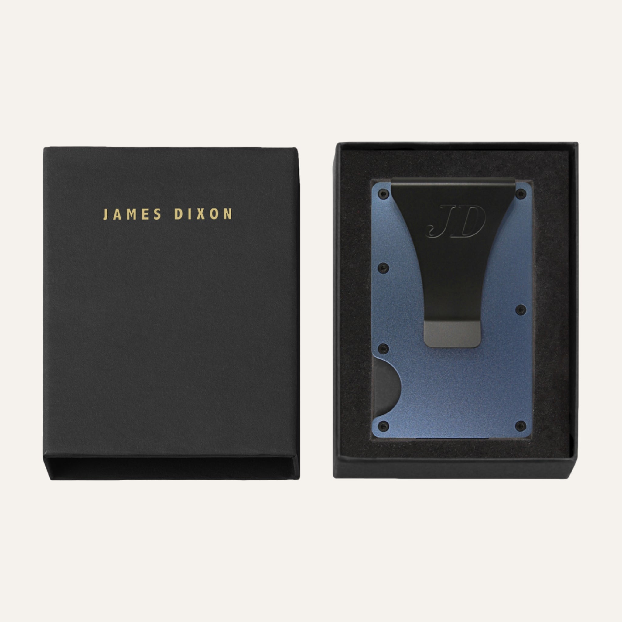 Steel Blue - Aluminium - Money Clip - Wallet