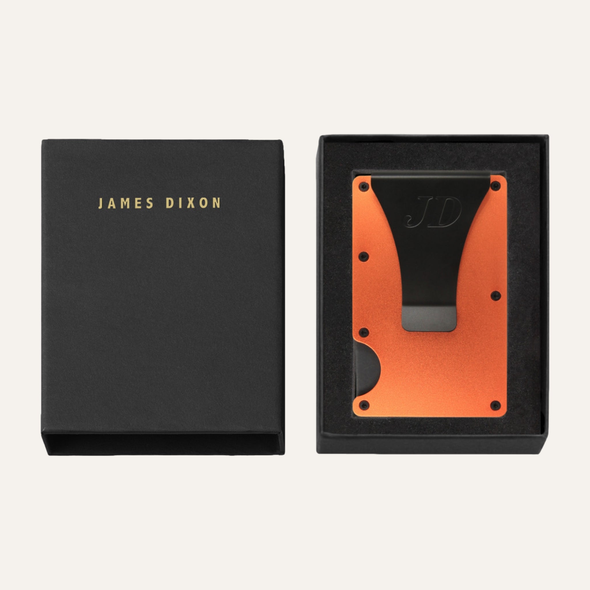 Orange Tangerine - Aluminium - Money Clip - Wallet