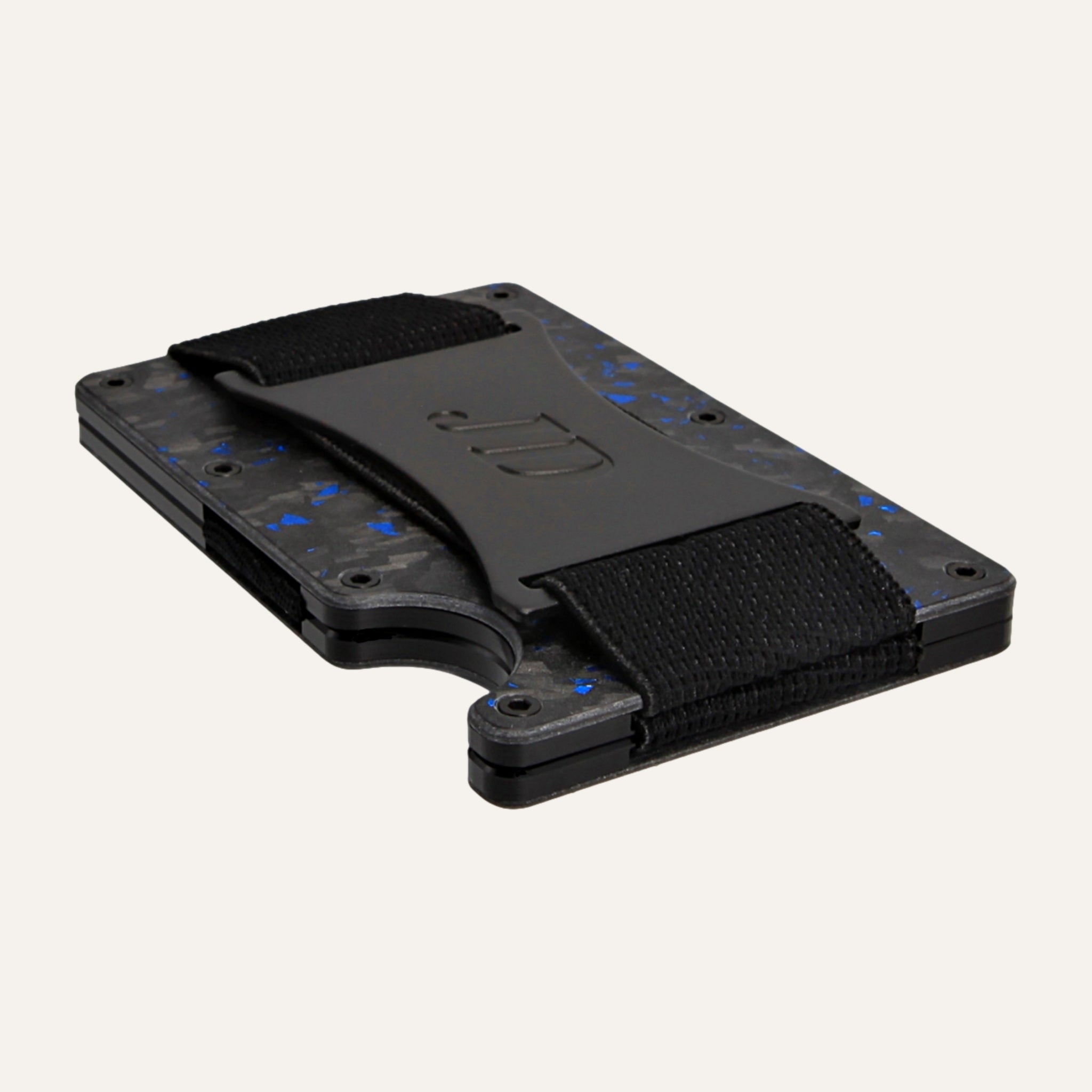 Black/Blue - Carbon - Geldband - Kartenhalter