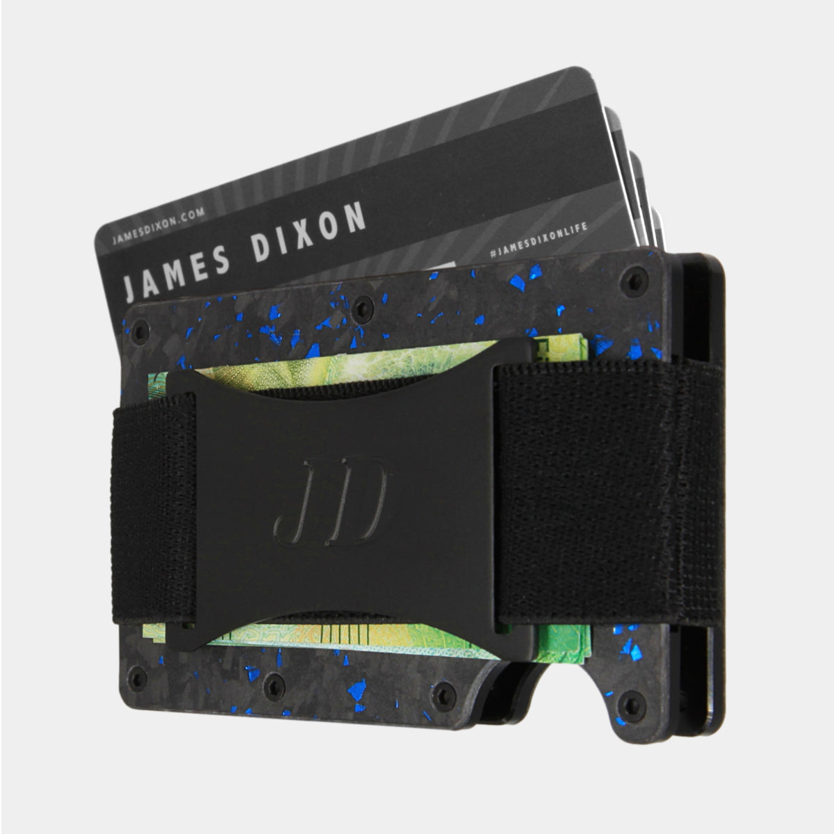Black/Blue - Carbon - Banda Billetes - Tarjetero