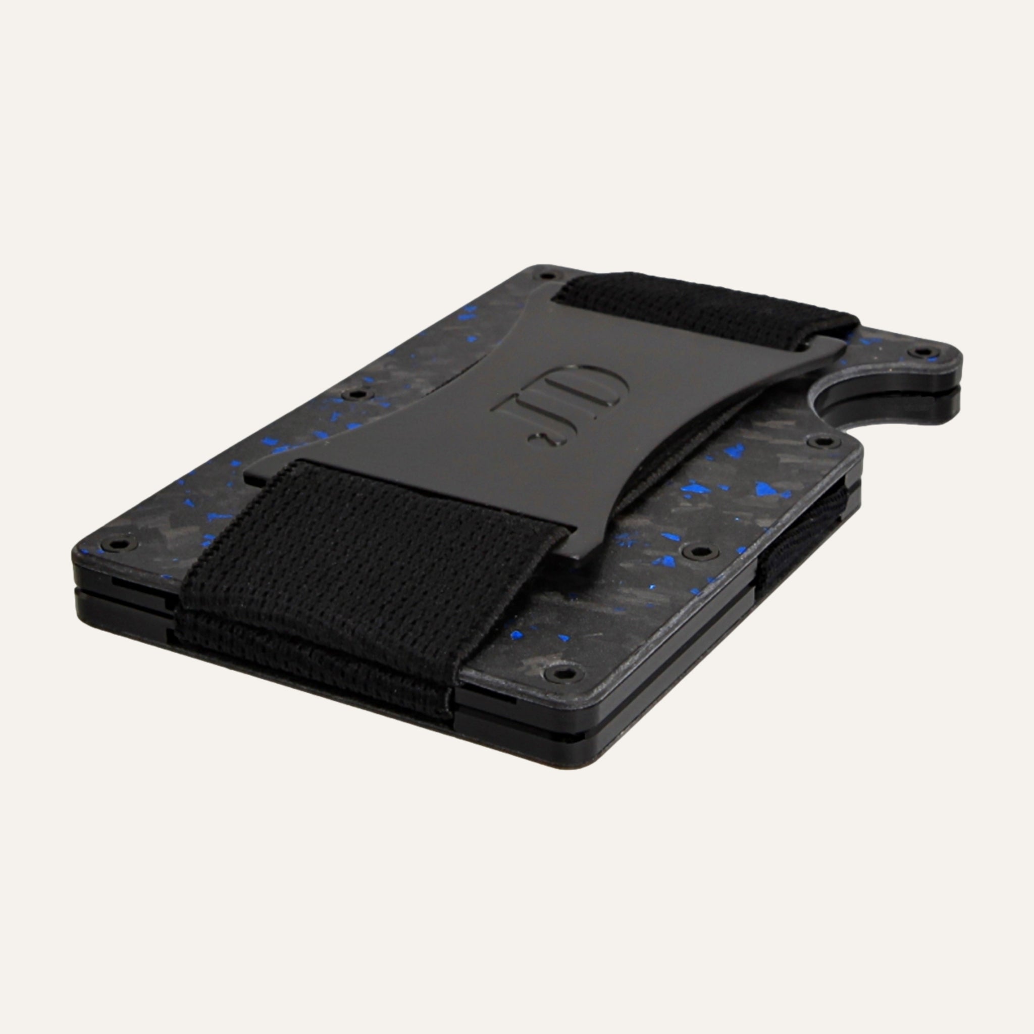Black/Blue - Carbon - Geldband - Kartenhalter