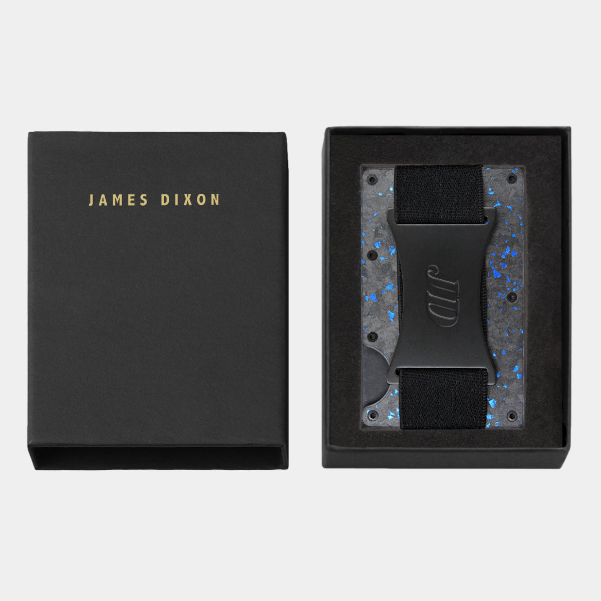 Black/Blue - Carbon - Banda Billetes - Tarjetero