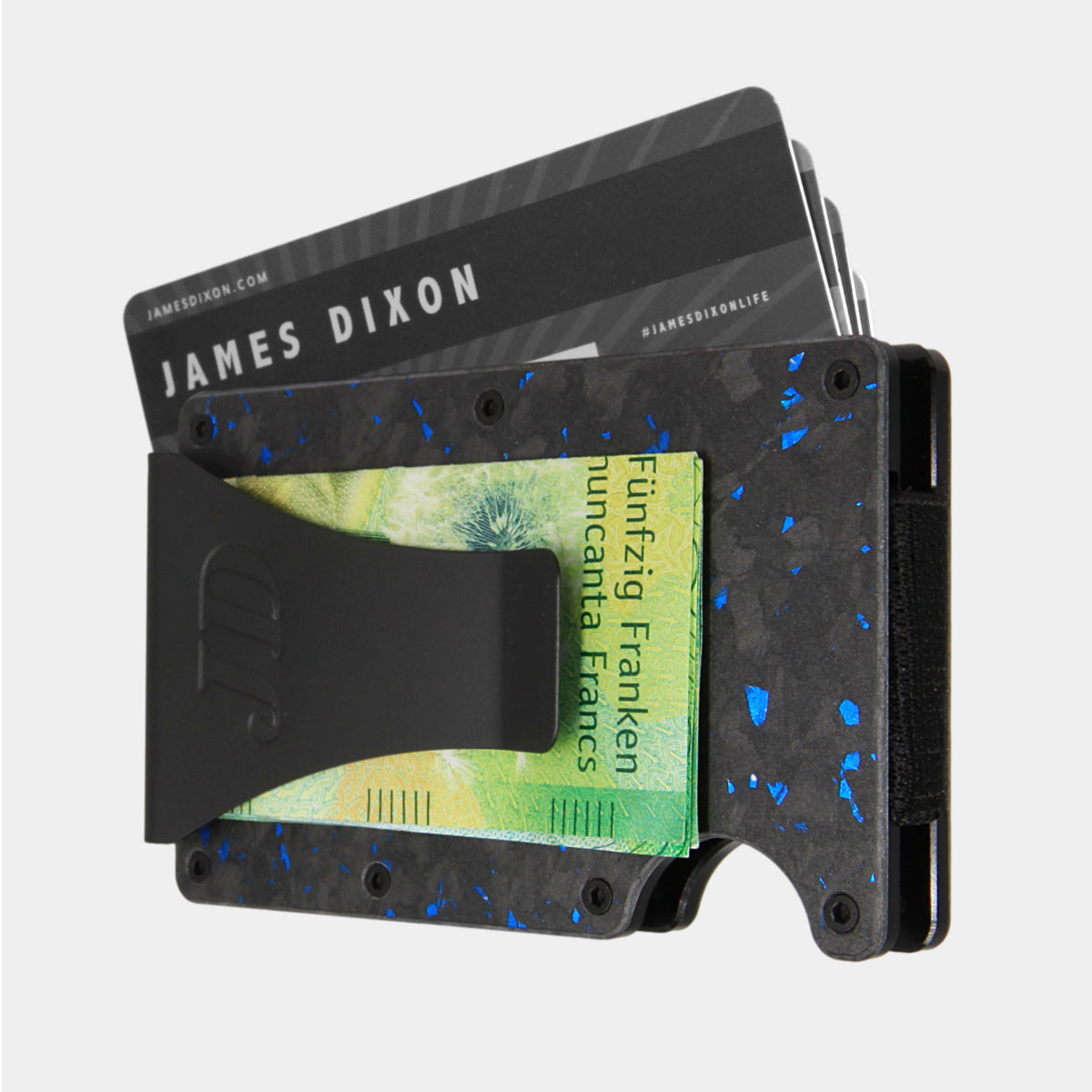 Black/Blue - Carbon - Money Clip - Wallet