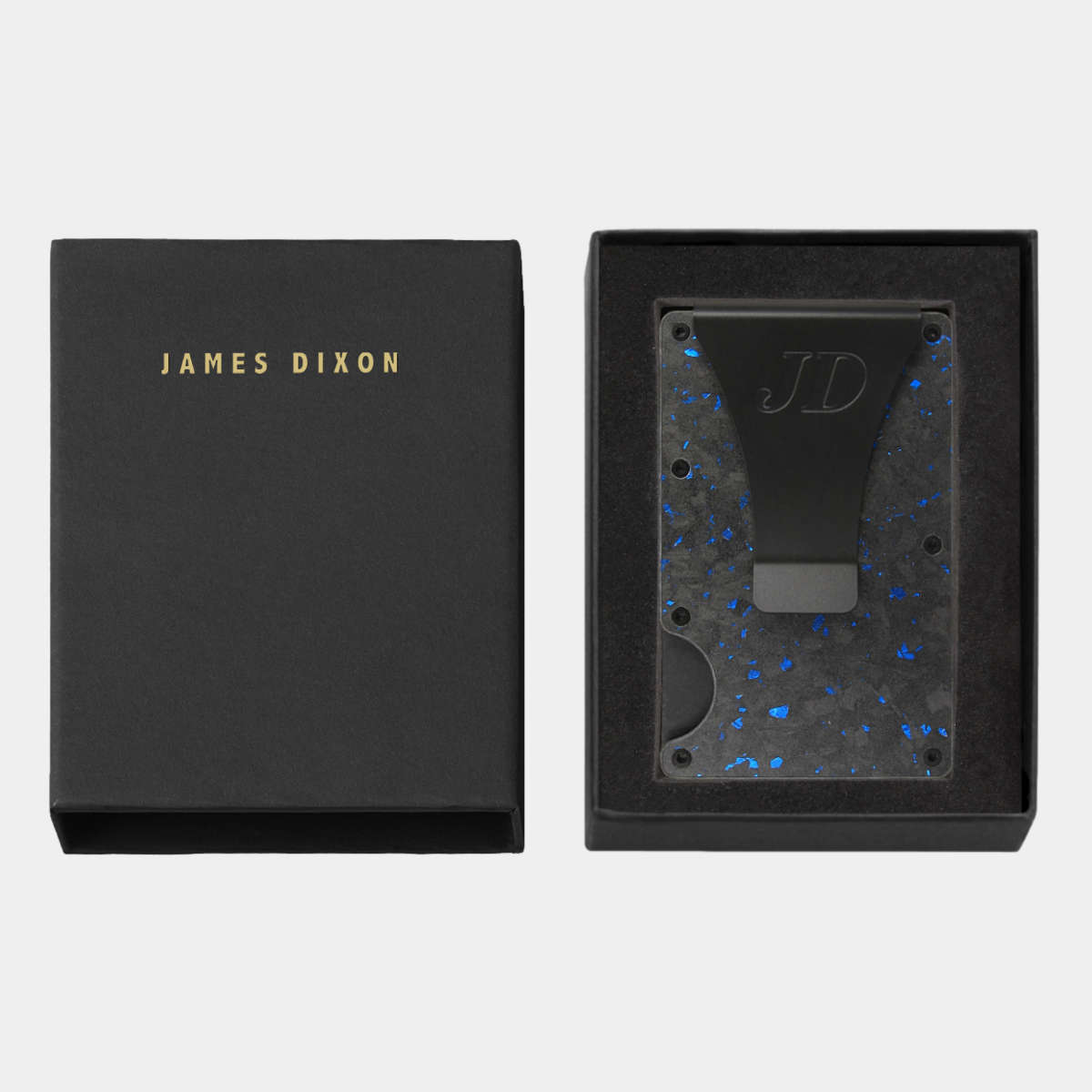 Black/Blue - Carbon - Money Clip - Wallet