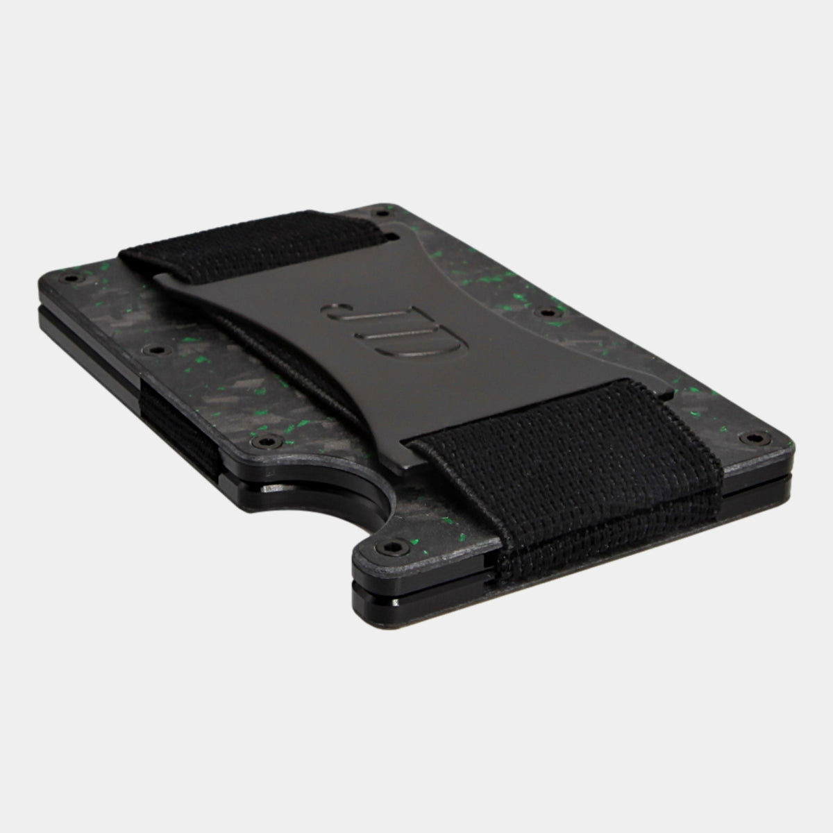 Black/Green - Carbon - Banda Billetes - Tarjetero