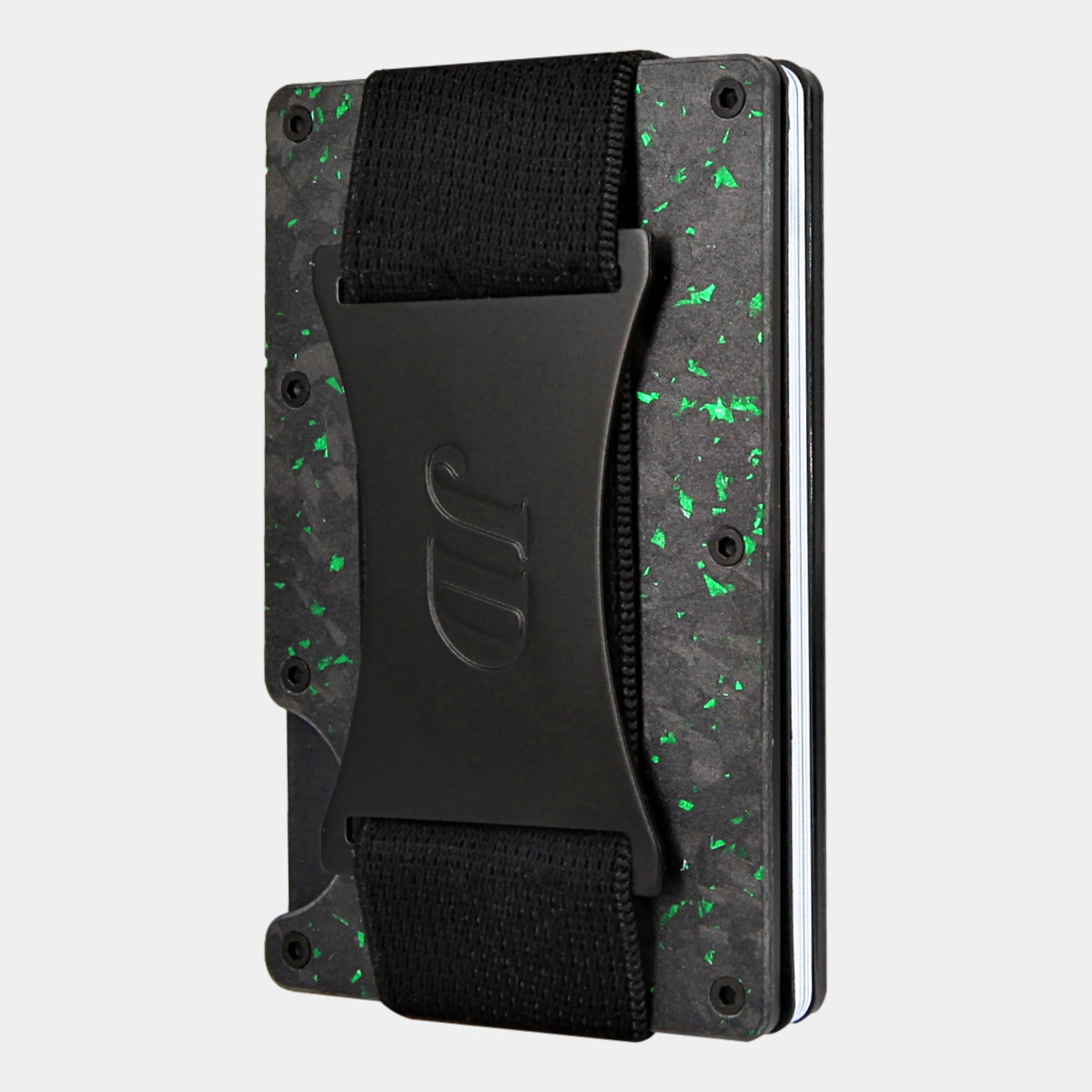 Black/Green - Carbon - Fascia per banconote - Portacarte