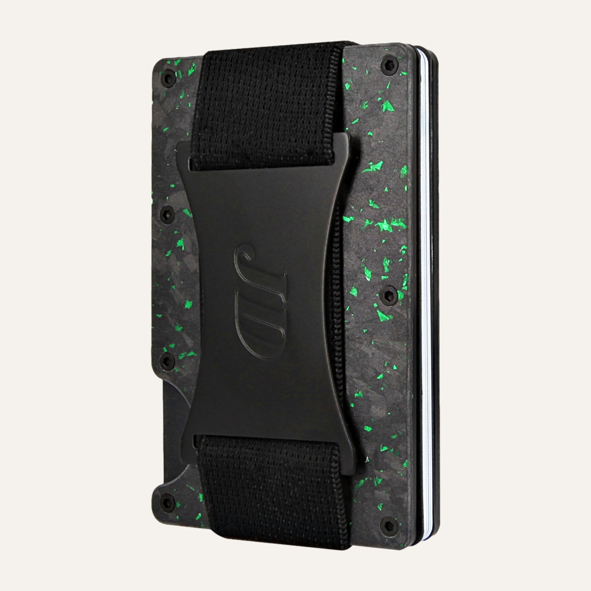Black/Green - Carbon - Cash Strap - Wallet