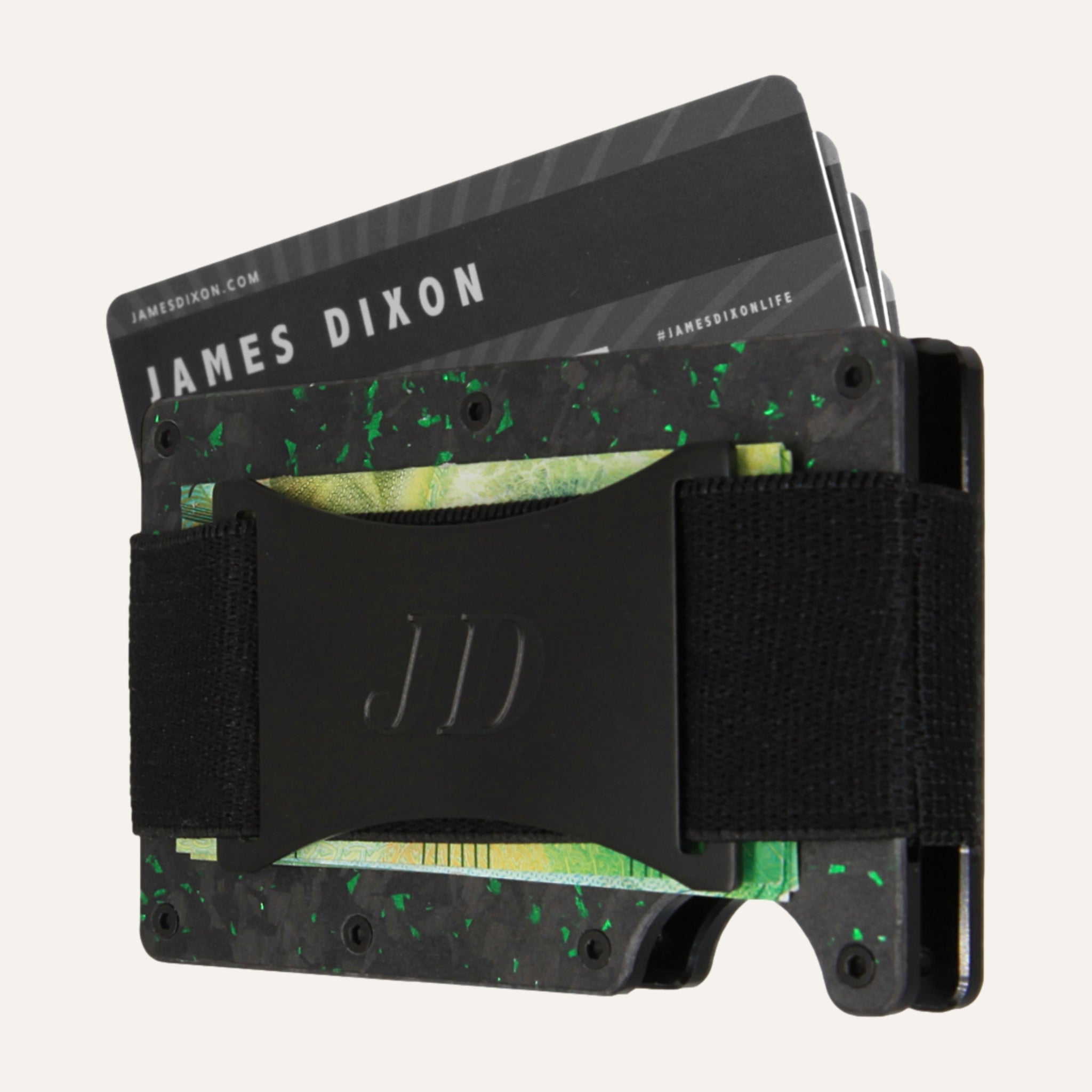 Black/Green - Carbon - Cash Strap - Wallet