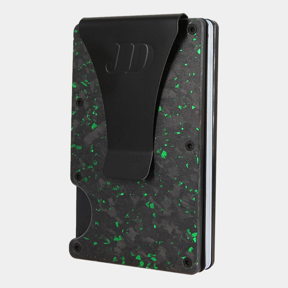 Black/Green - Carbon - Fermasoldi - Portacarte