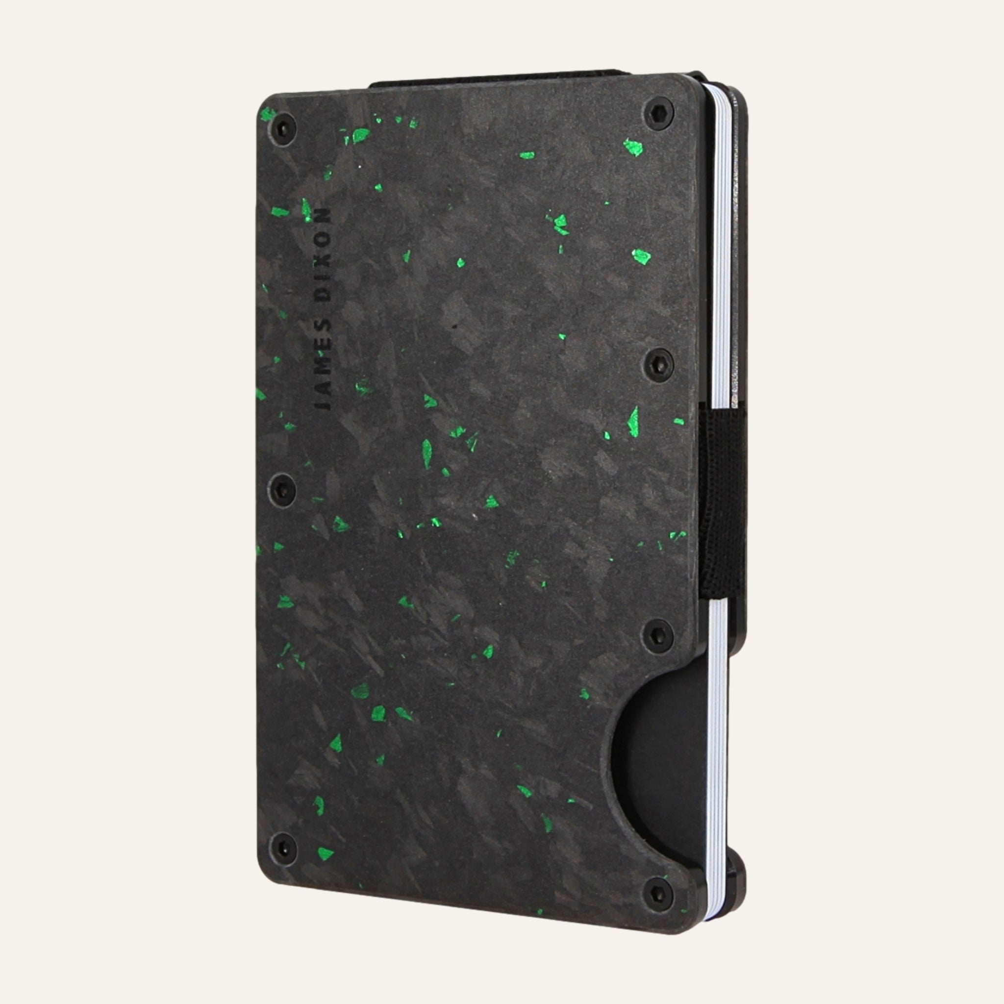 Black/Green - Carbon - Geldklammer - Kartenhalter