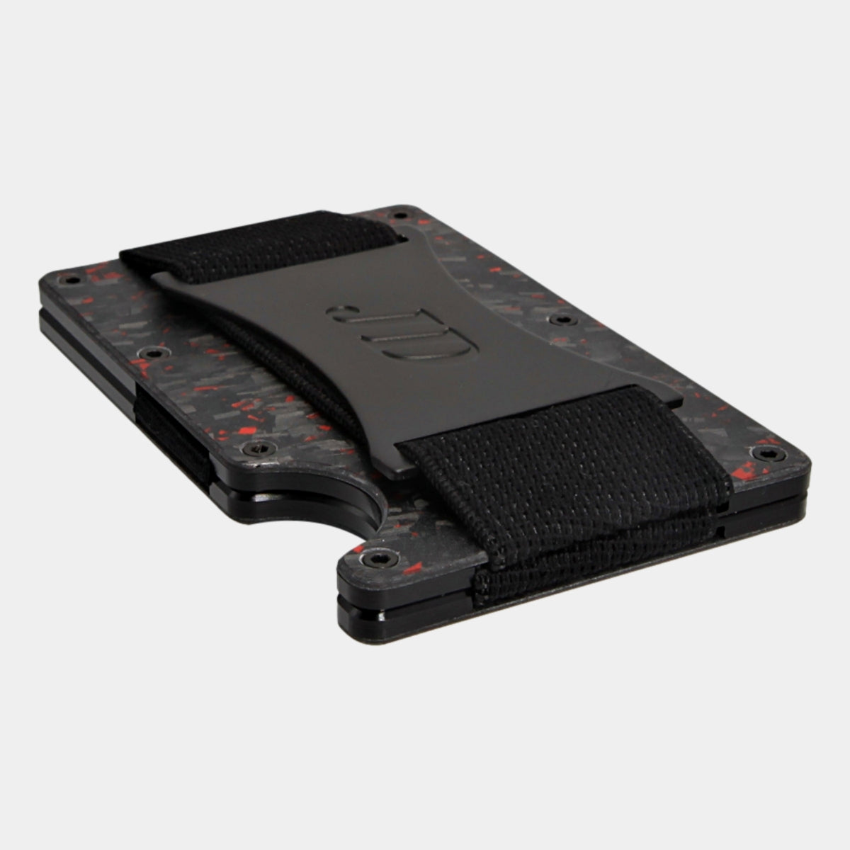 Black/Red - Carbon - Banda Billetes - Tarjetero