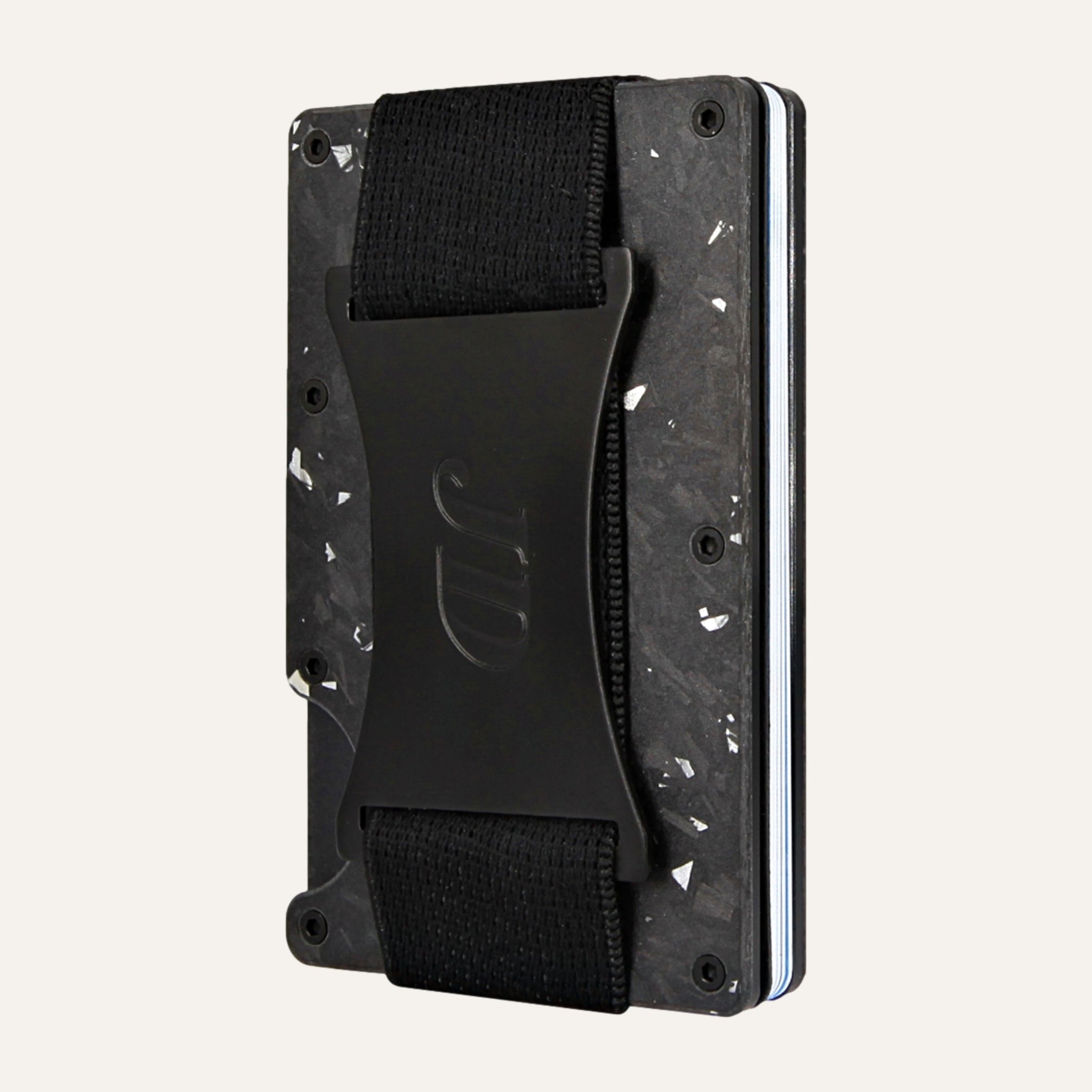 Black/Silver - Carbon - Cash Strap - Wallet