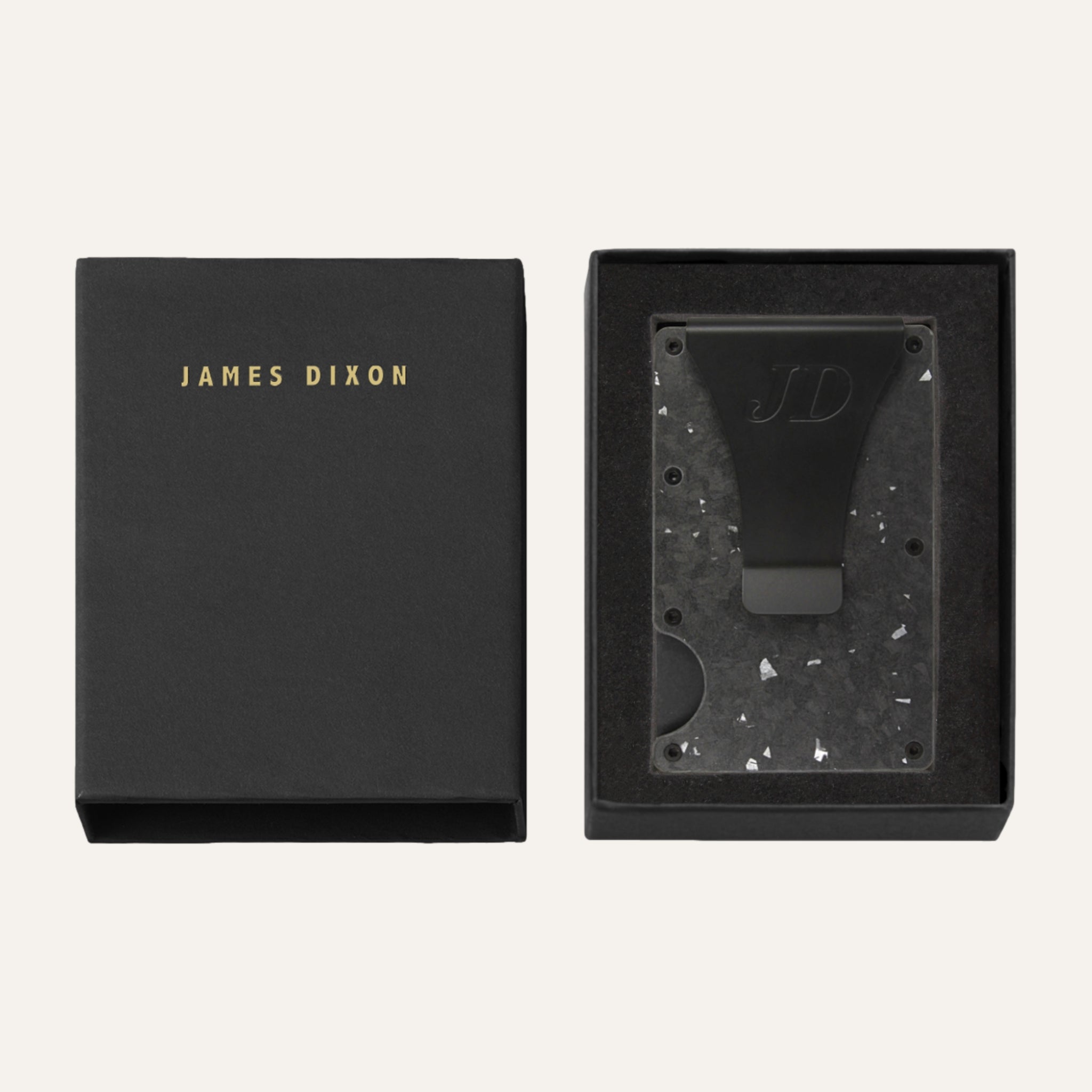 Black/Silver - Carbon - Money Clip - Wallet