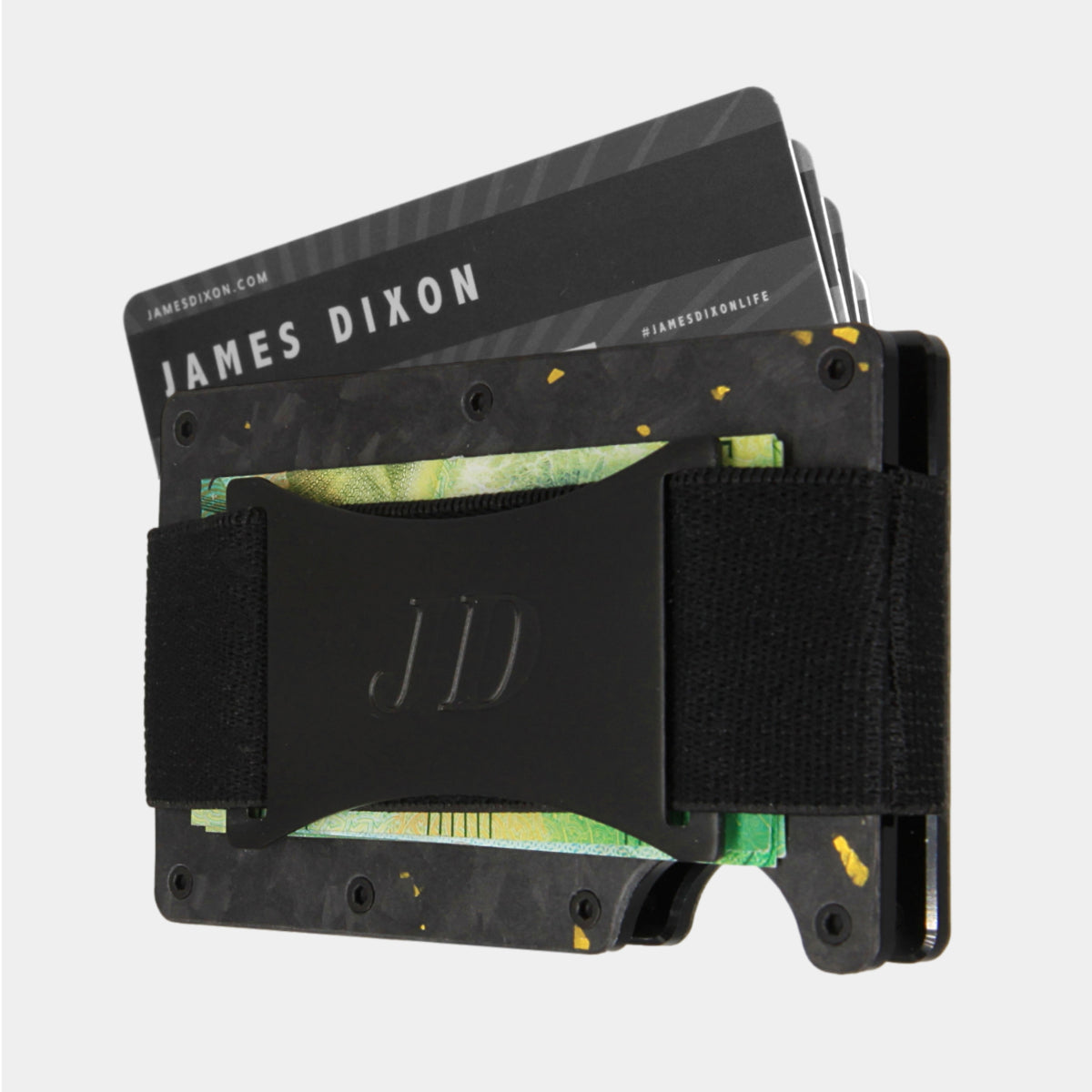Black/Yellow - Carbon - Banda Billetes - Tarjetero