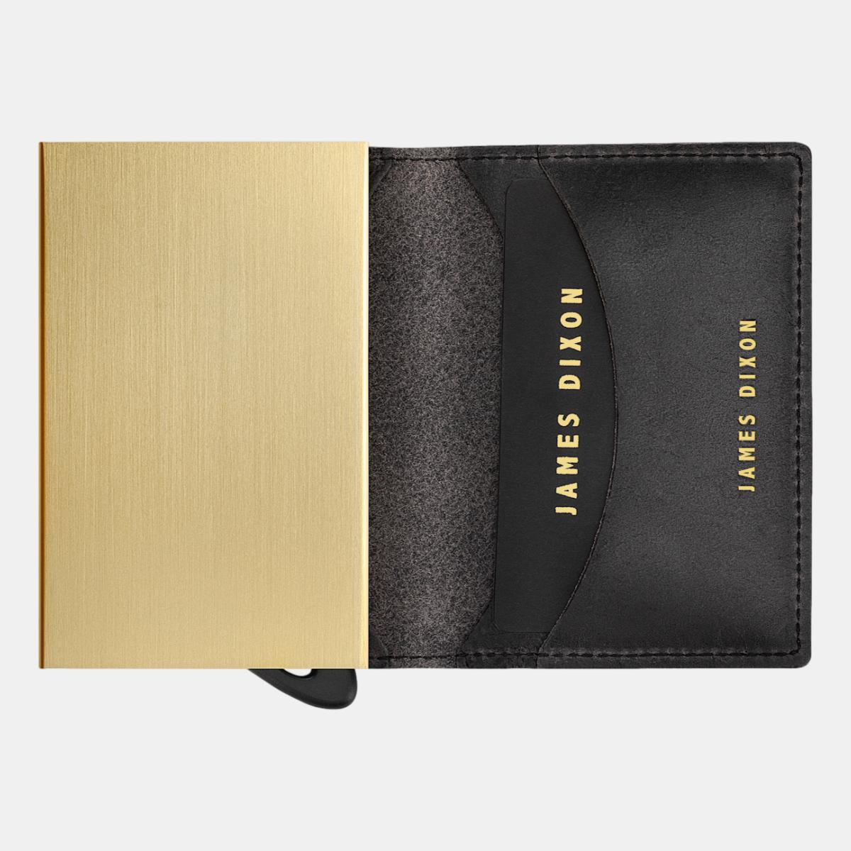 jd0002 james dixon puro classic black gold wallet open