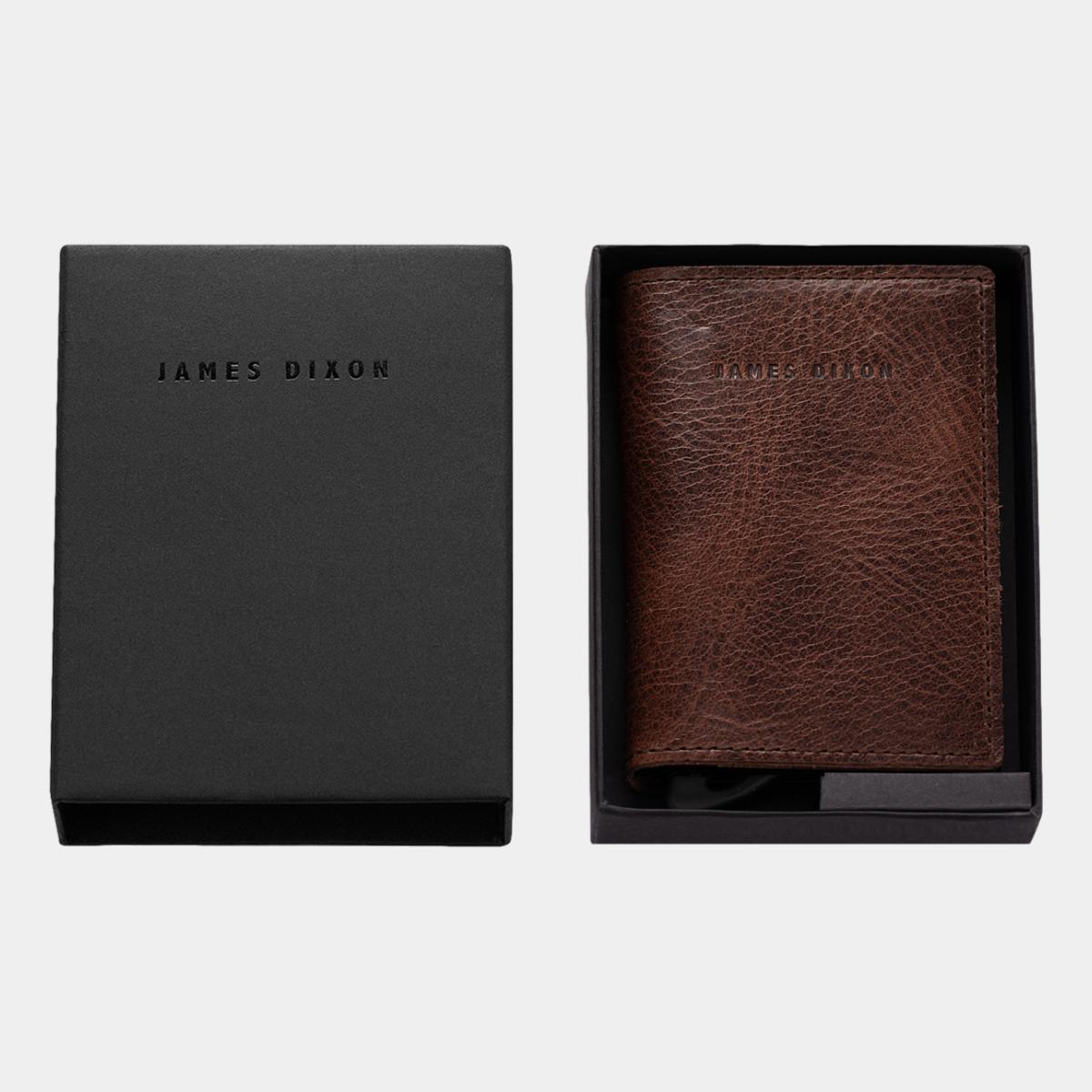 jd0005 james dixon puro classic cacao brown wallet box
