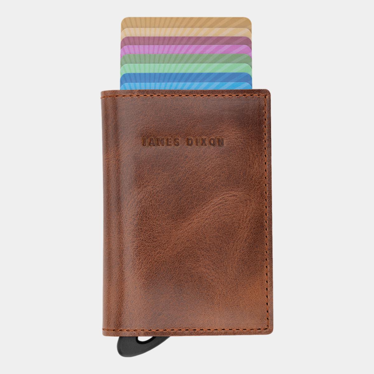 jd0009 james dixon puro classic havana brown wallet front