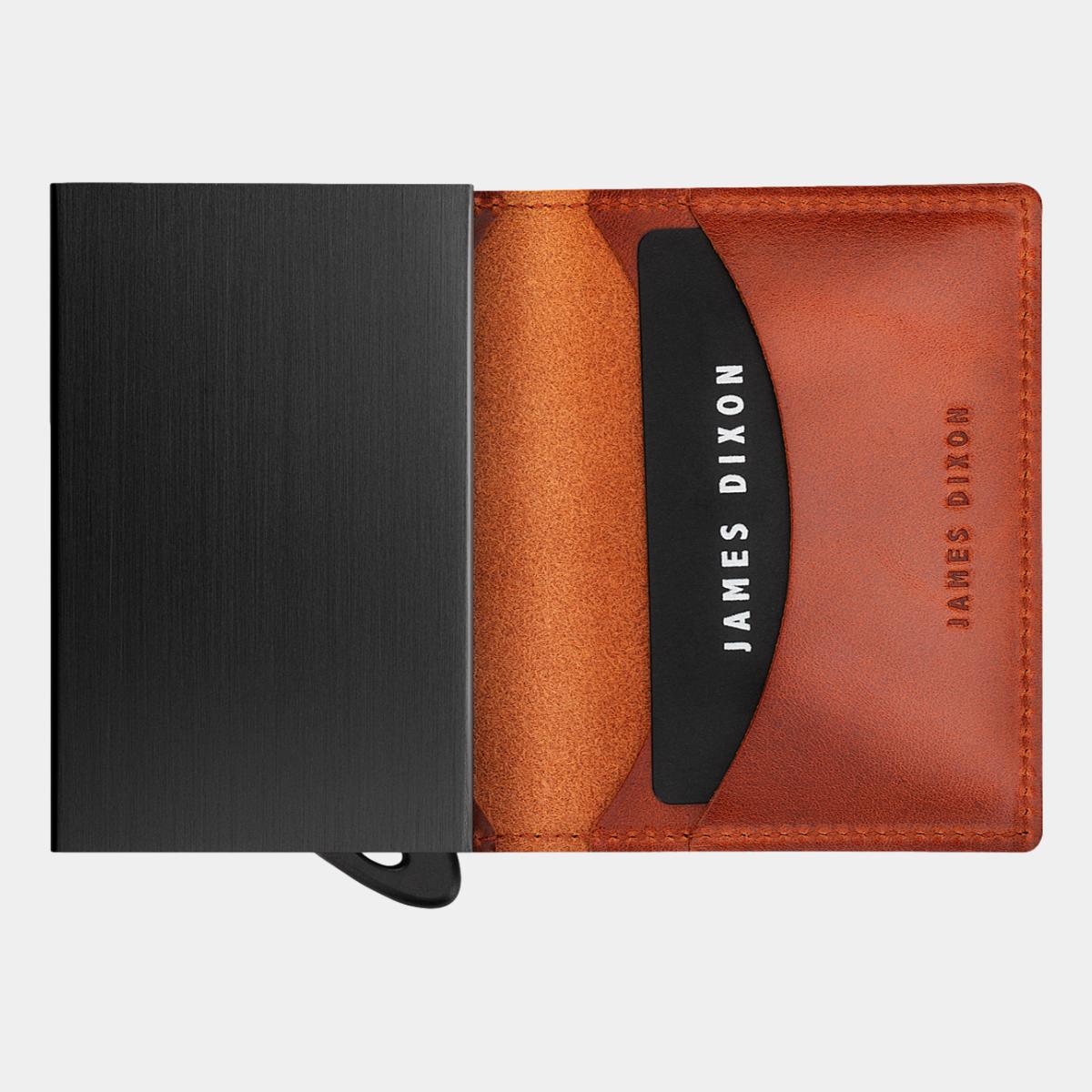 jd0012 james dixon puro classic rust wallet open