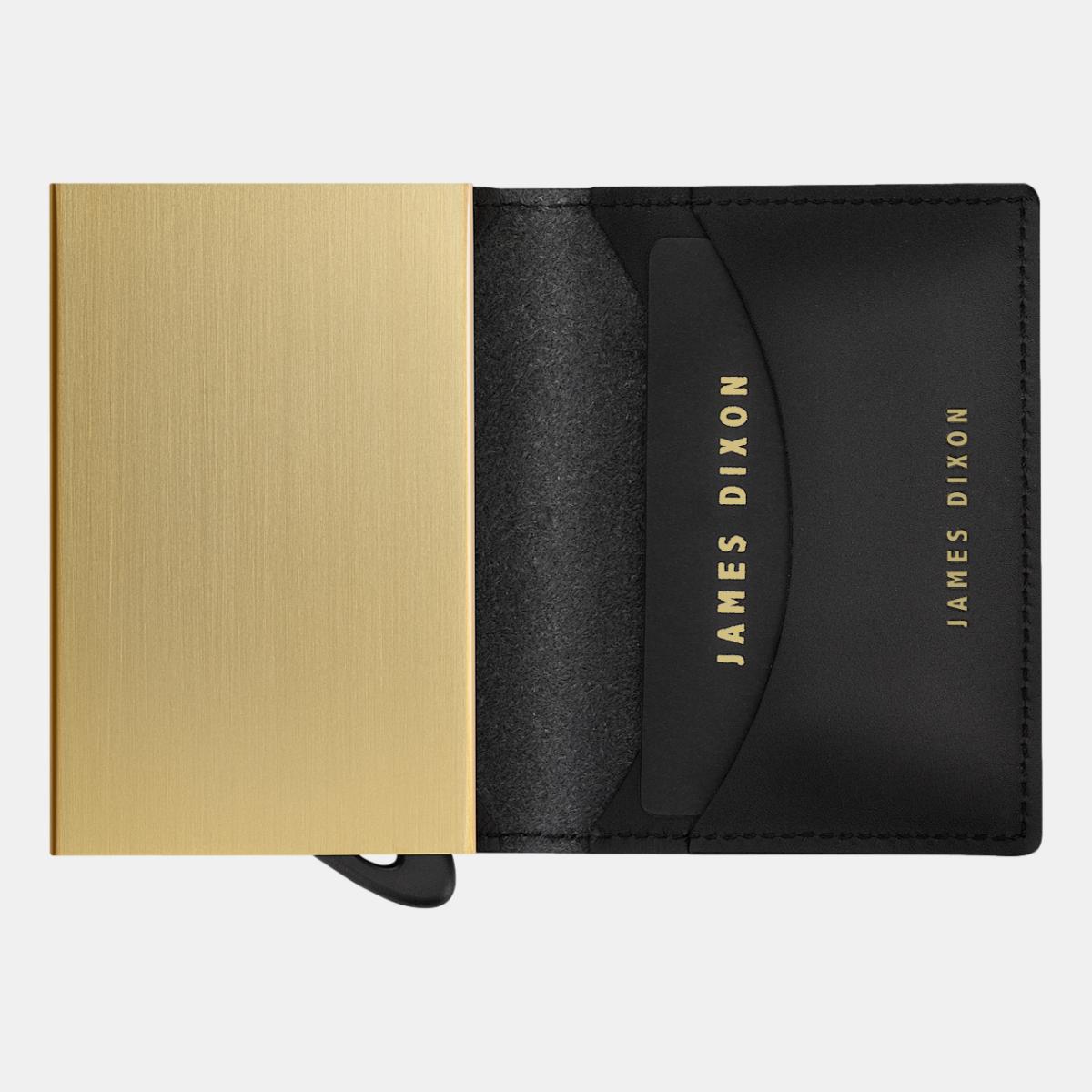 jd0022 james dixon puro one black gold wallet open