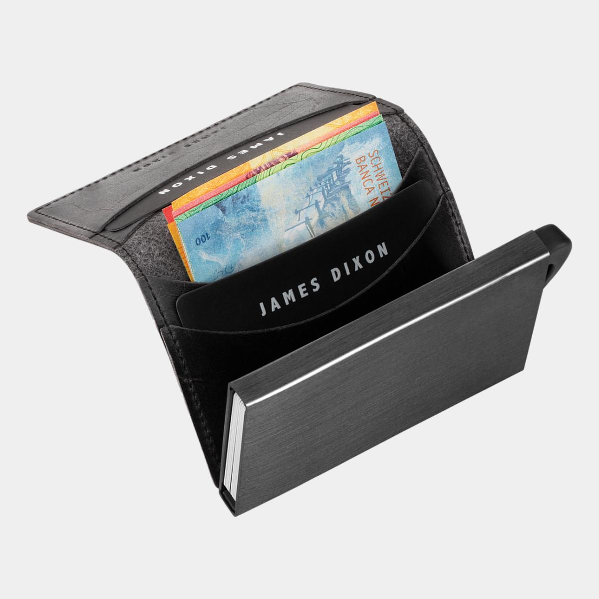 jd0024 james dixon puro raw all black wallet notes