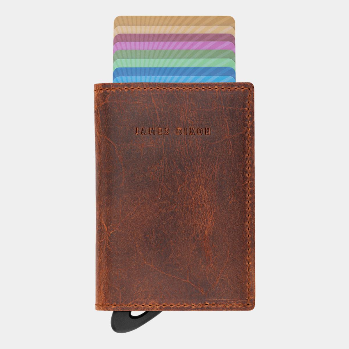 jd0027 james dixon puro raw redwood brown wallet front