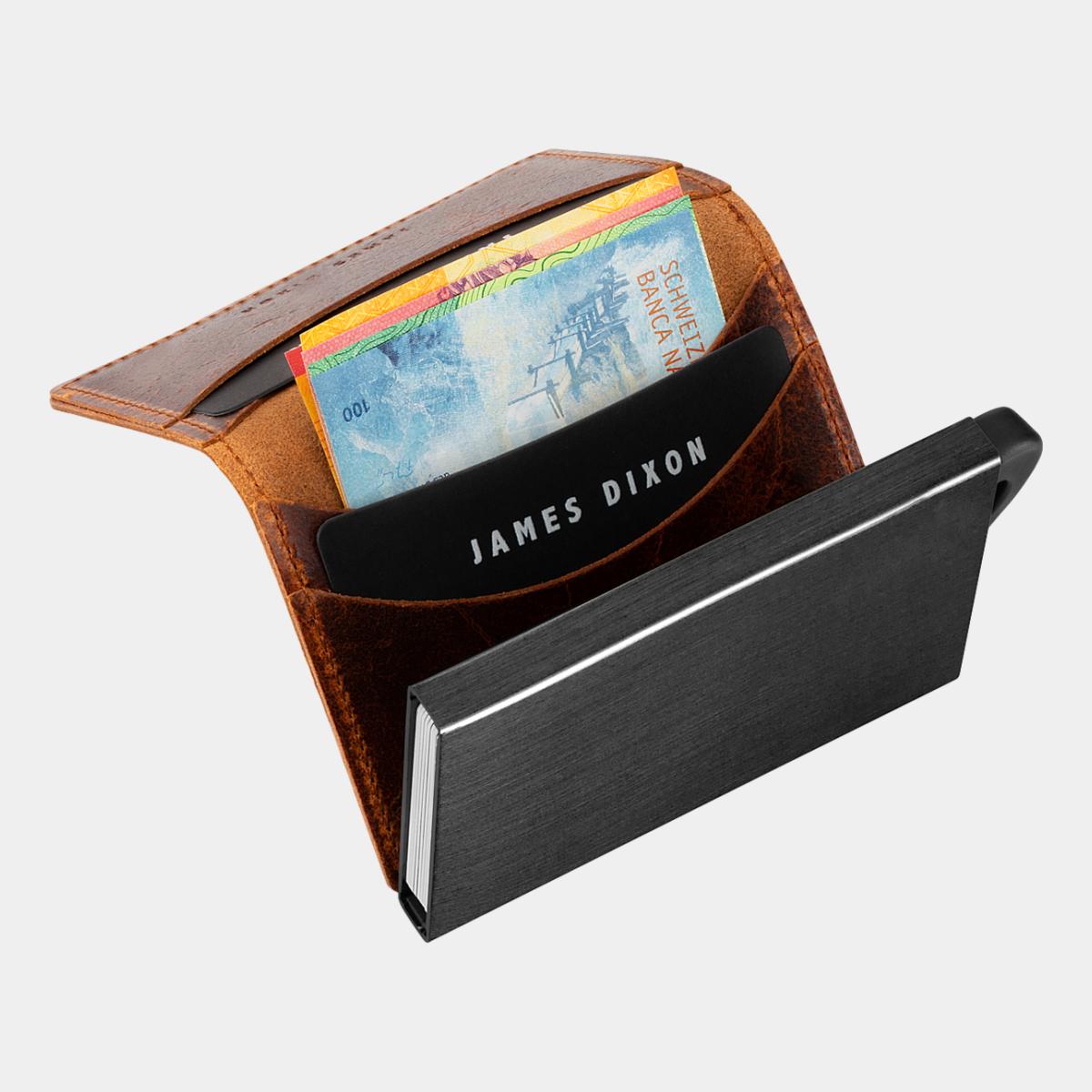 jd0027 james dixon puro raw redwood brown wallet notes