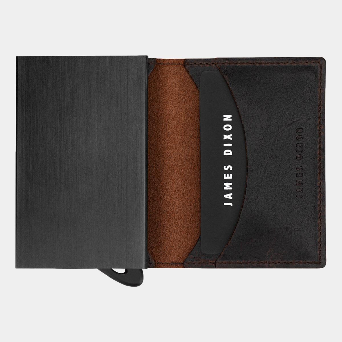 jd0028 james dixon puro raw tobacco brown wallet open