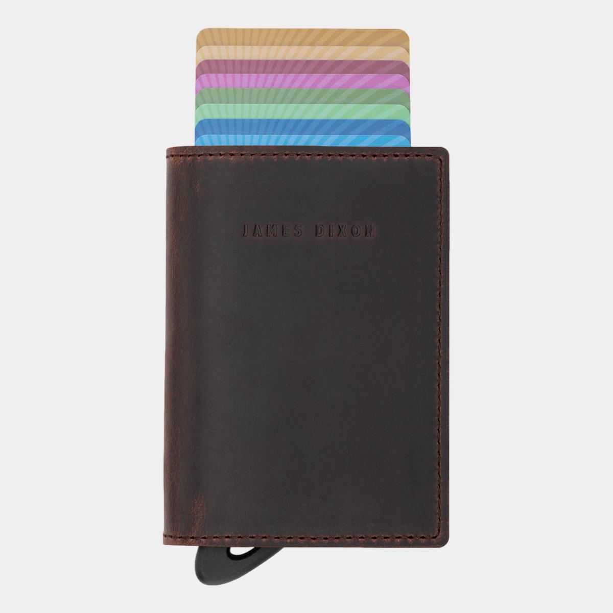 jd0033 james dixon puro vintage cacao brown wallet front