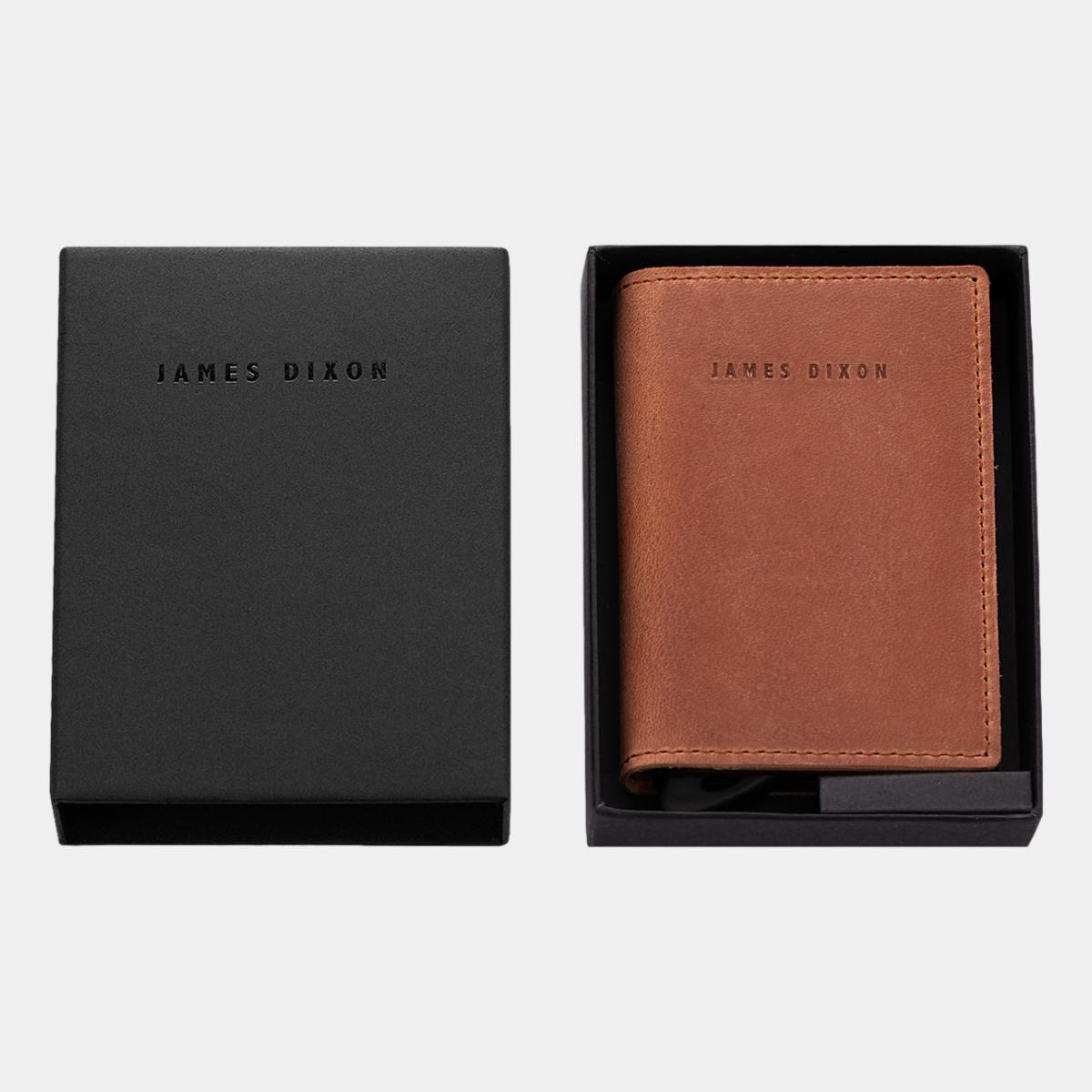 jd0034 james dixon puro vintage camel brown wallet box