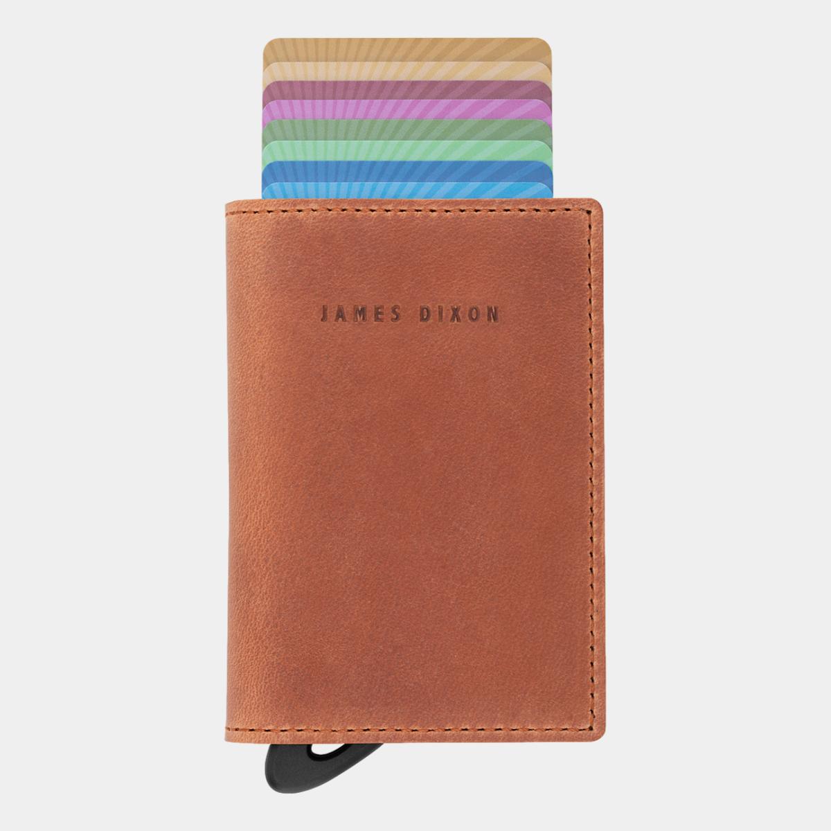 jd0034 james dixon puro vintage camel brown wallet front
