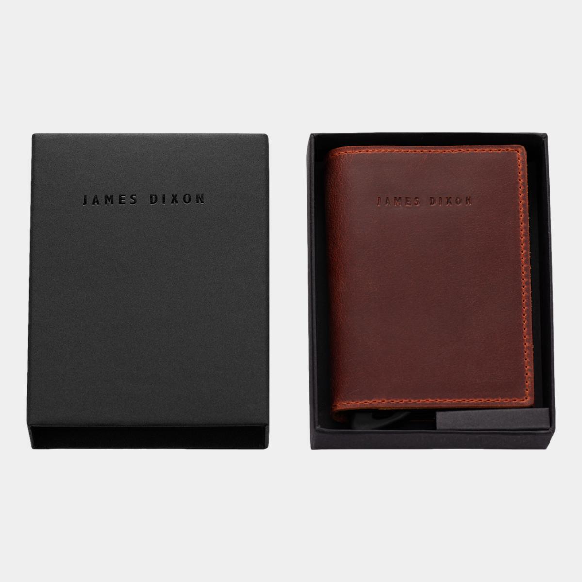 jd0040 james dixon puro vintage rust wallet box