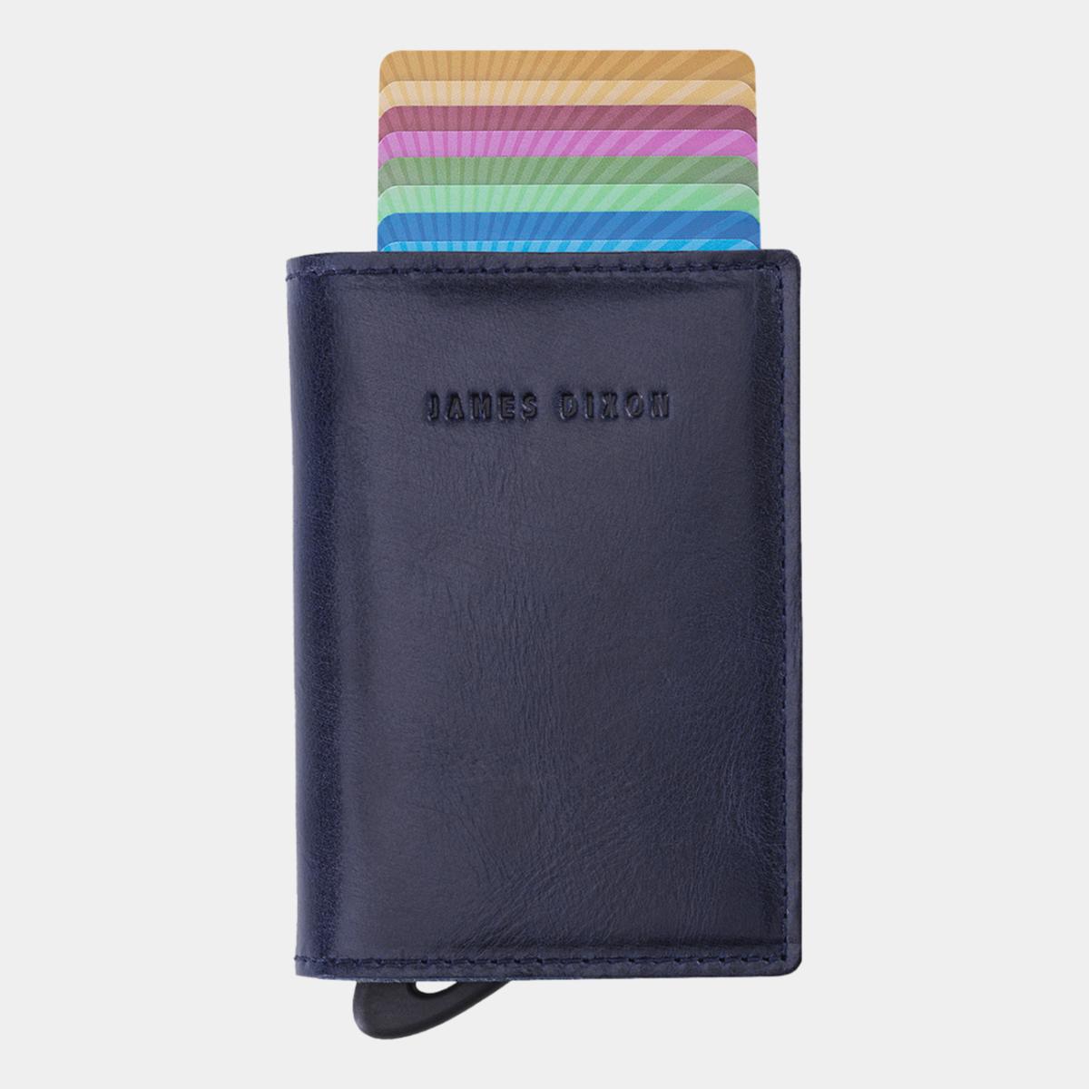 jd0047 james dixon puro classic blue coin pocket wallet front